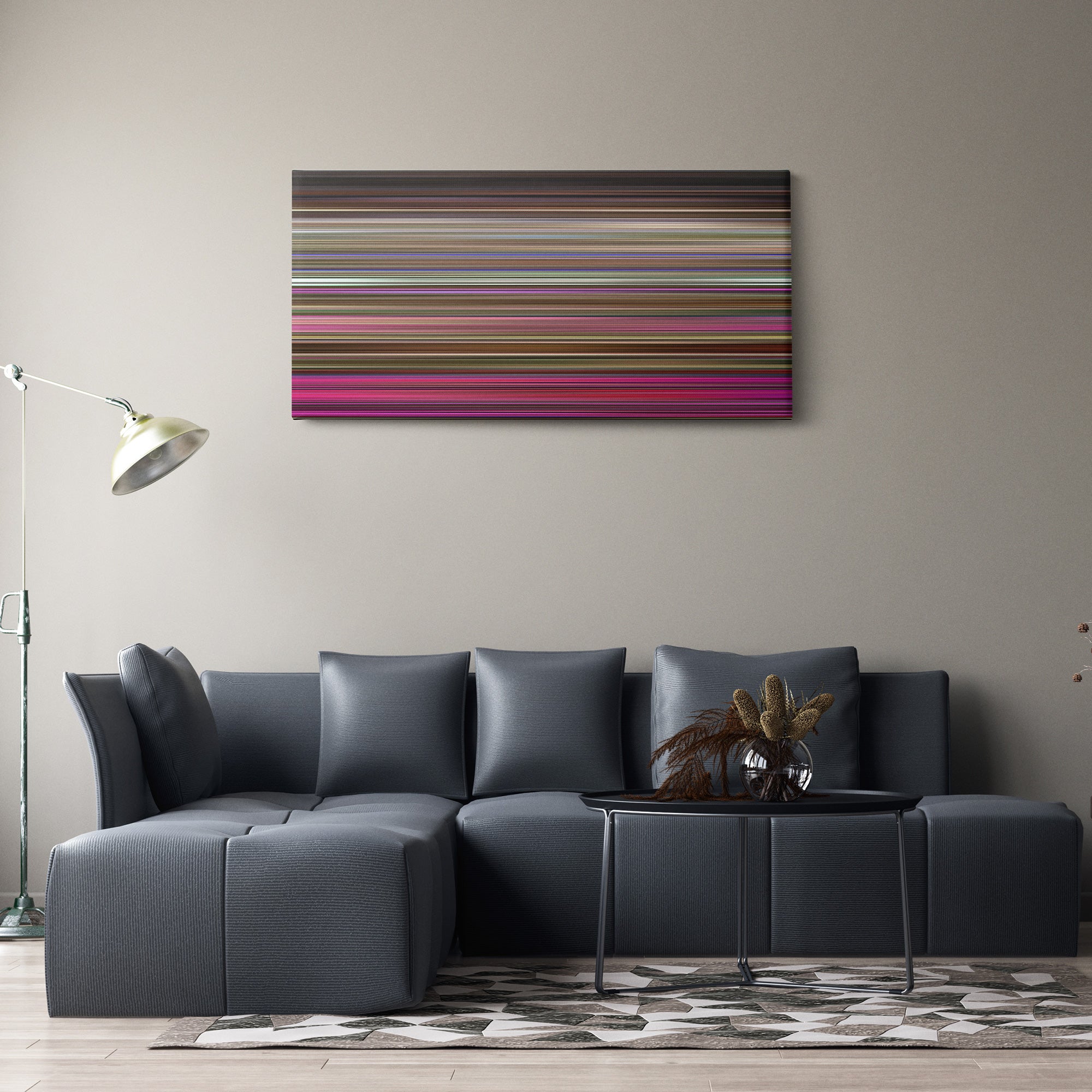Mallrats (1995) CineSpectrum Color Spectrum Canvas Print - Hanging Horizontal on Wall in Room