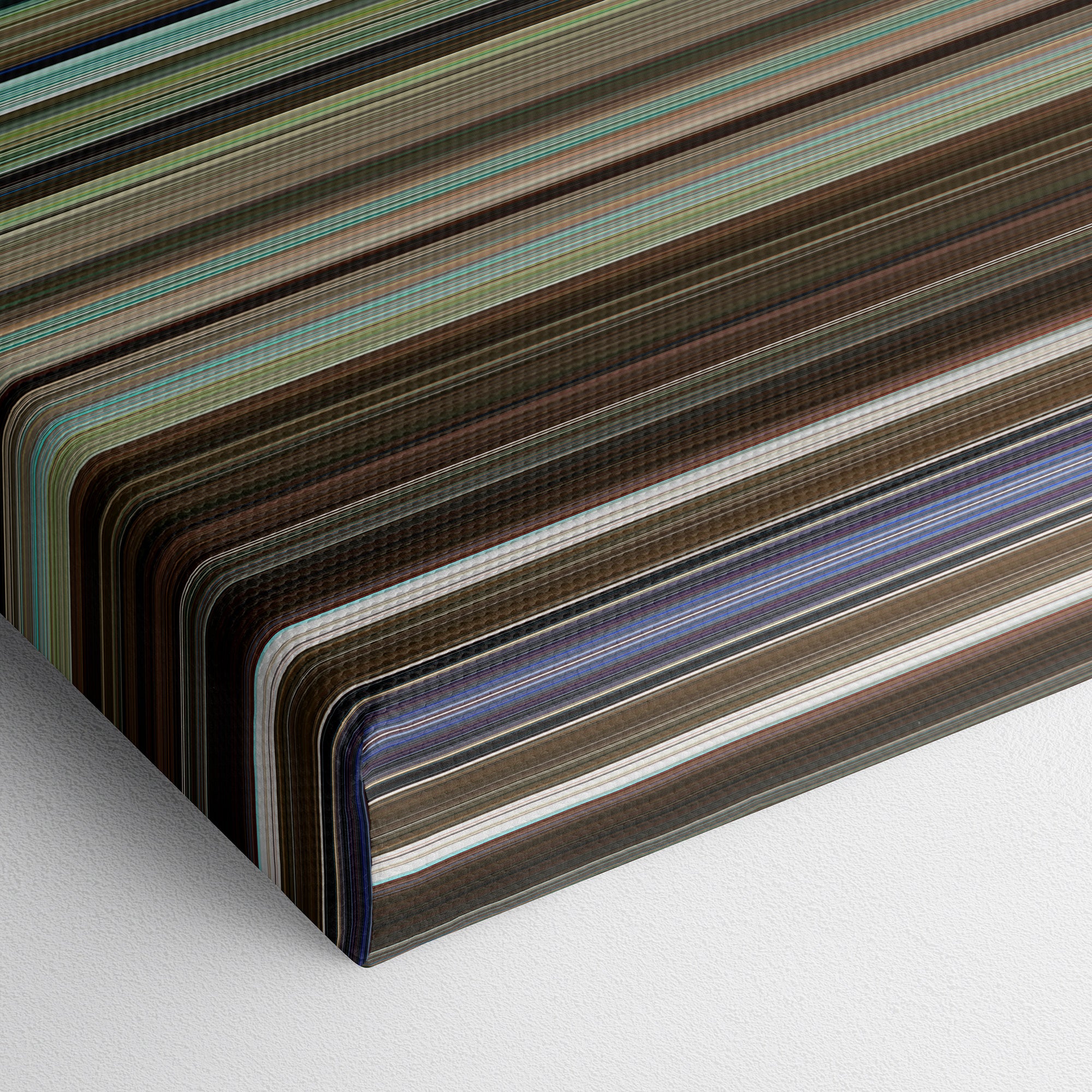 Mamma Mia! Here We Go Again (2018) CineSpectrum Color Spectrum Canvas Print - Close Up of Bottom of Print