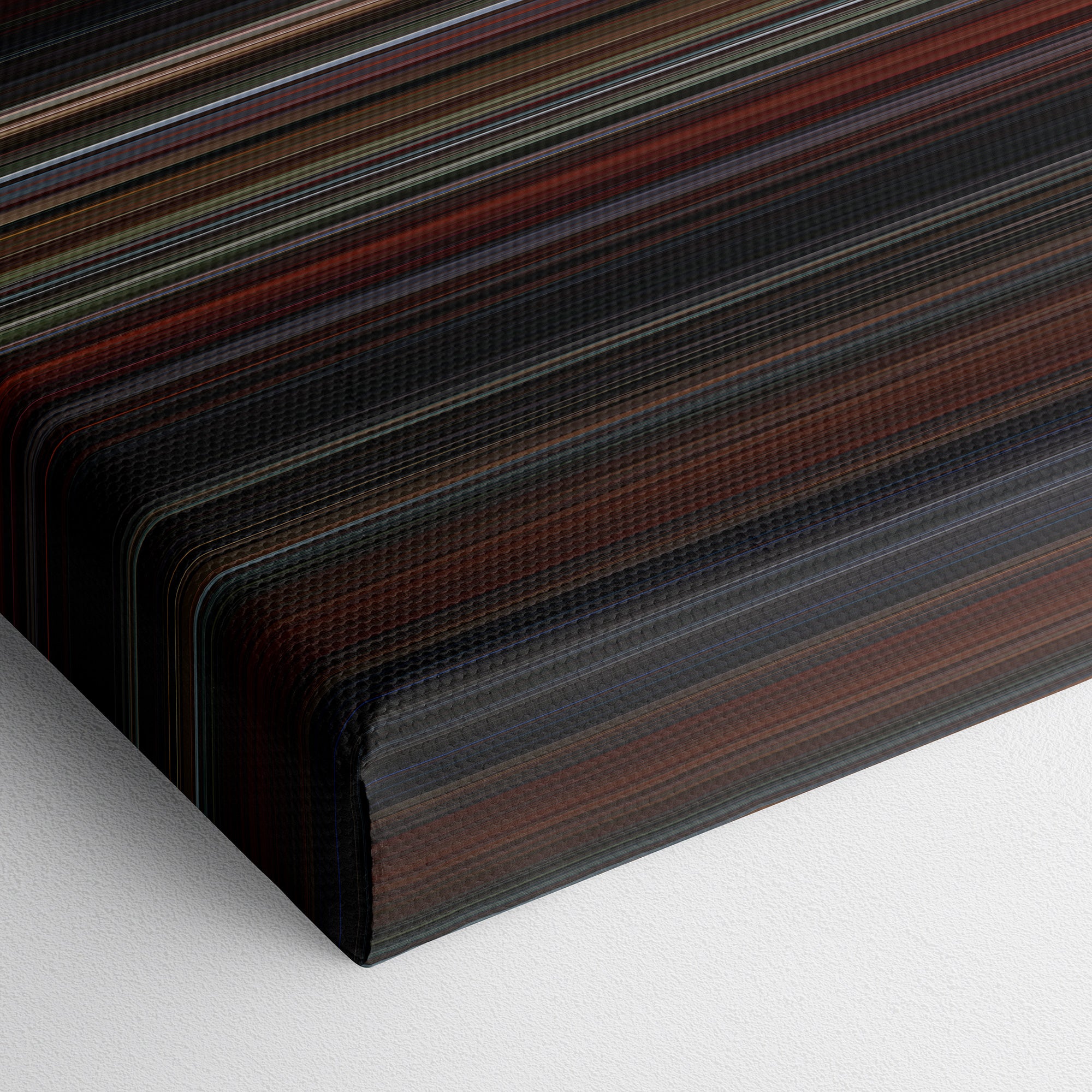 Mean Streets (1973) CineSpectrum Color Spectrum Canvas Print - Close Up of Bottom of Print