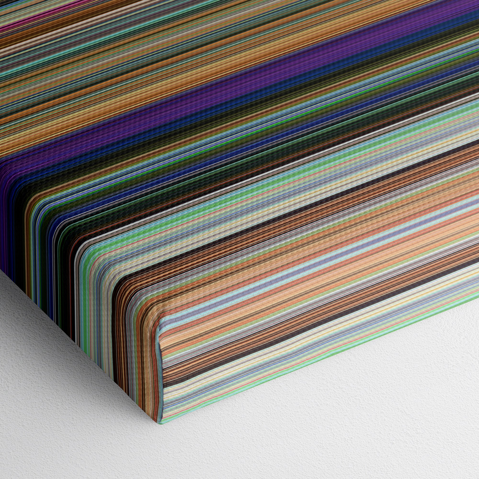 Meet the Robinsons (2007) CineSpectrum Color Spectrum Canvas Print - Close Up of Bottom of Print