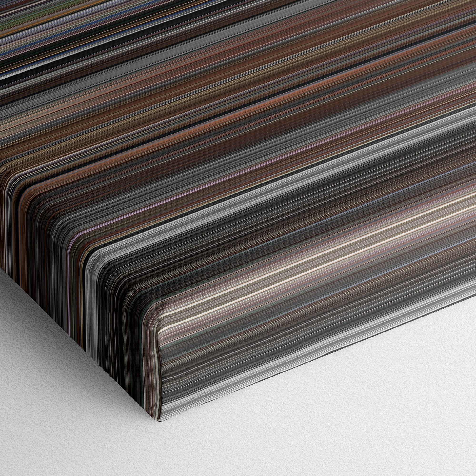 Memento (2000) CineSpectrum Color Spectrum Canvas Print - Close Up of Bottom of Print