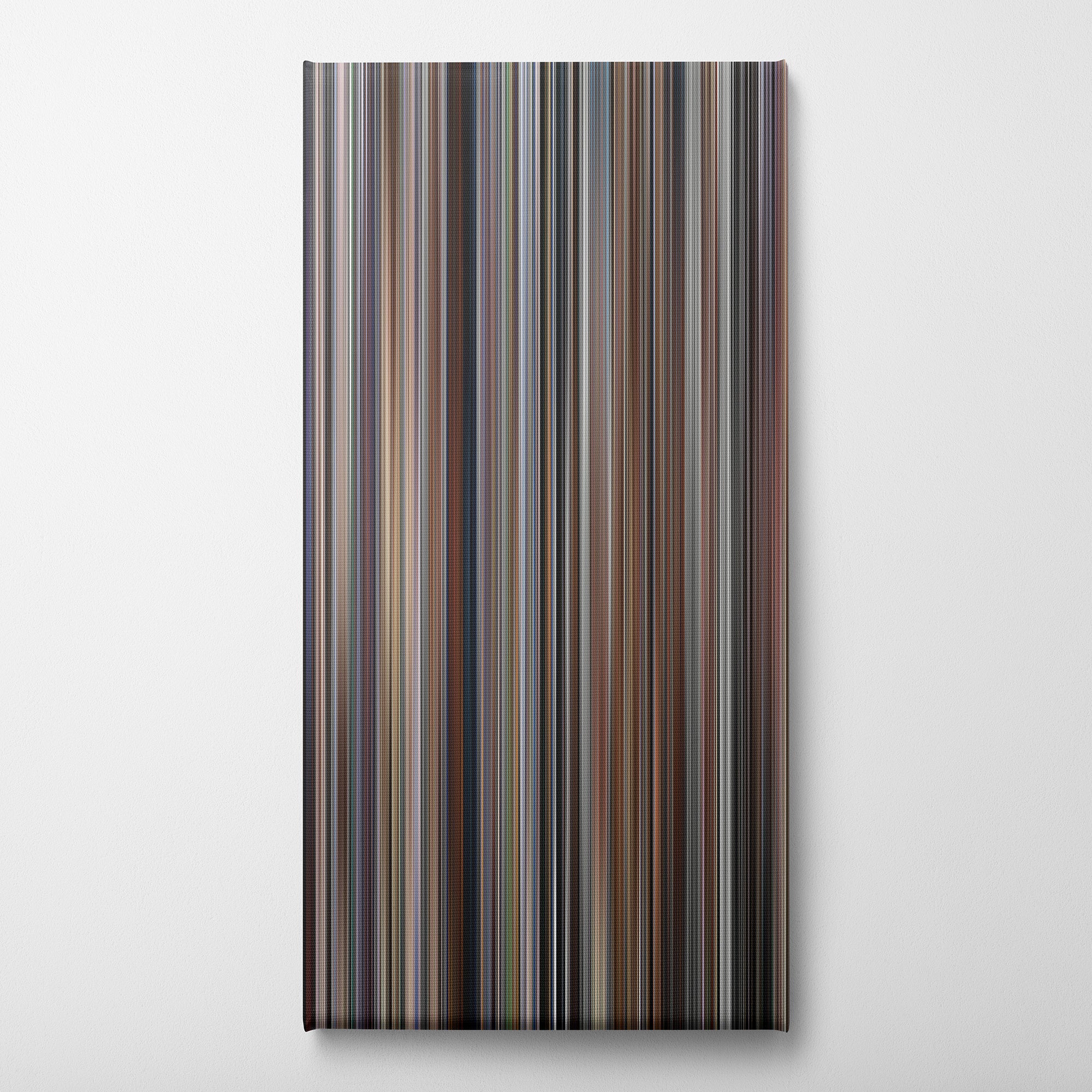 Memento (2000) CineSpectrum Color Spectrum Canvas Print - Vertical on Wall