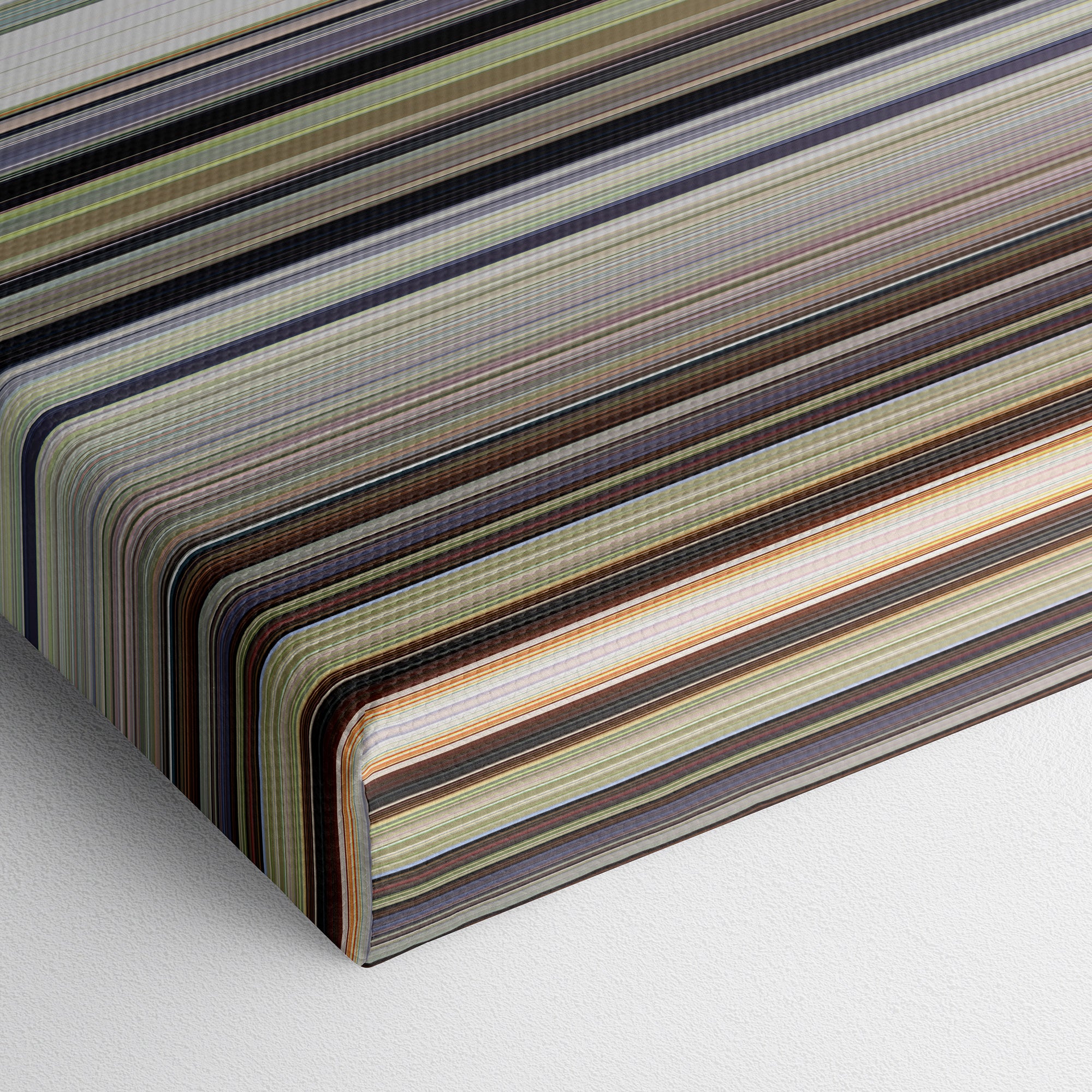 Midsommar (2019) CineSpectrum Color Spectrum Canvas Print - Close Up of Bottom of Print