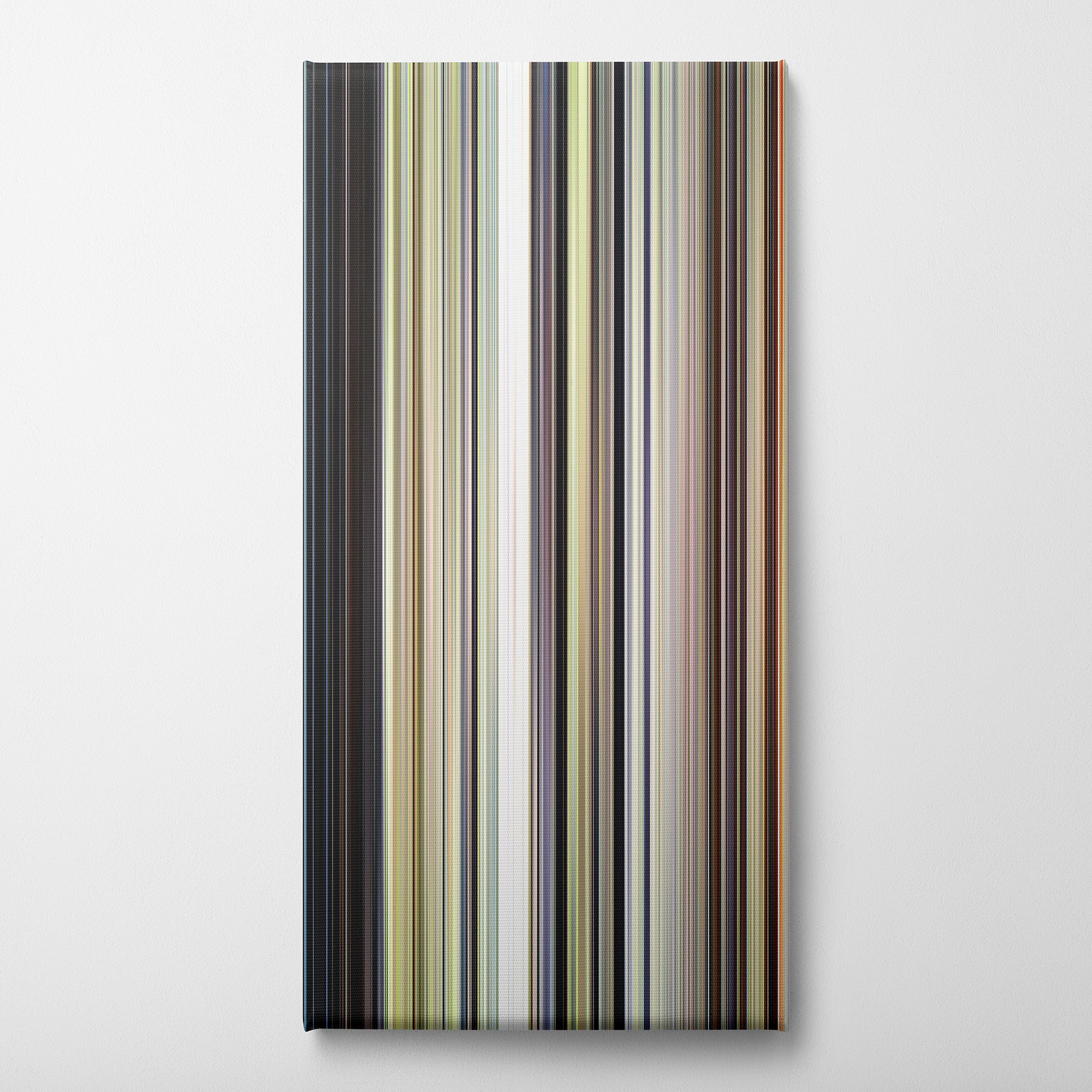 Midsommar (2019) CineSpectrum Color Spectrum Canvas Print - Vertical on Wall