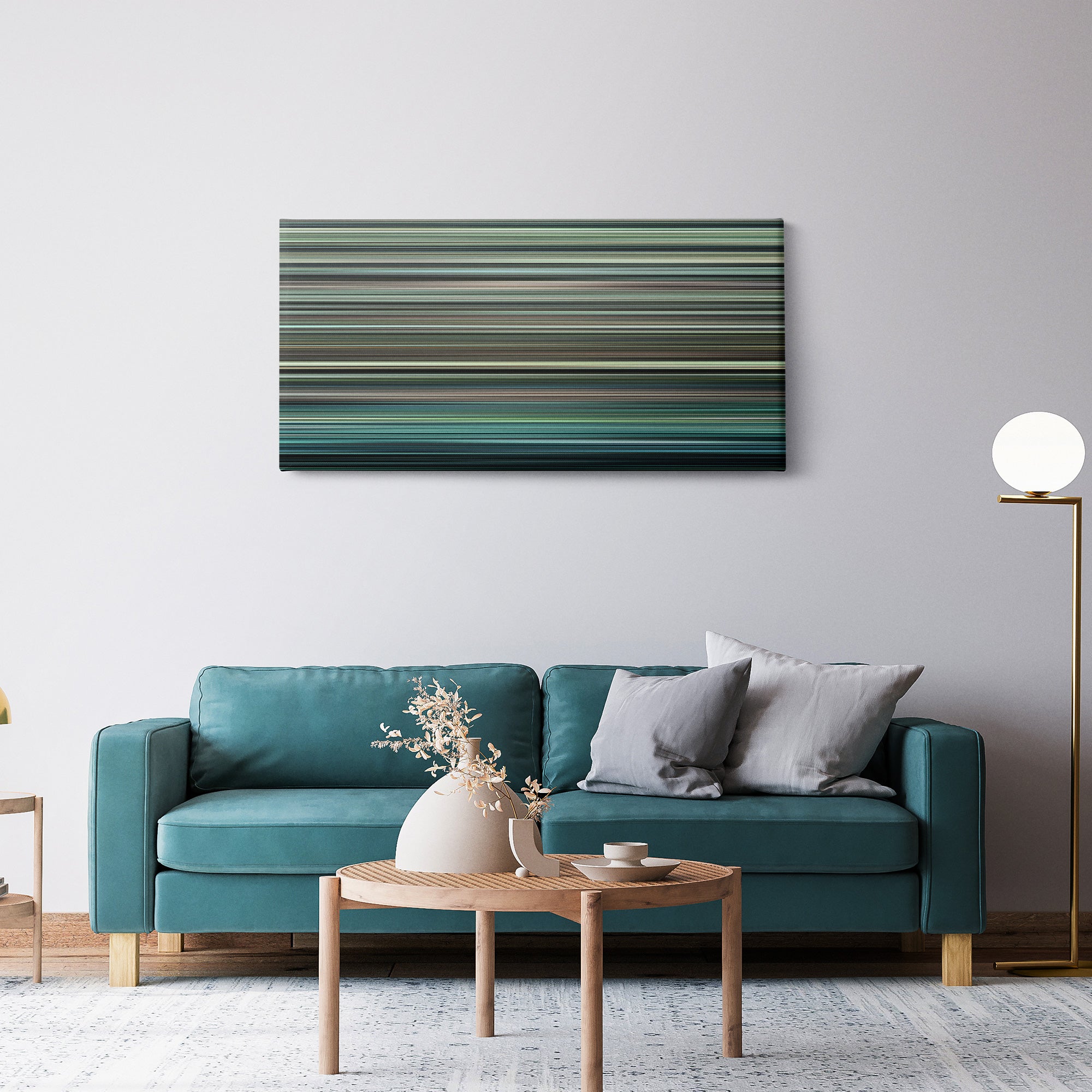 Million Dollar Baby (2004) CineSpectrum Color Spectrum Canvas Print - Hanging Horizontal on Wall in Room