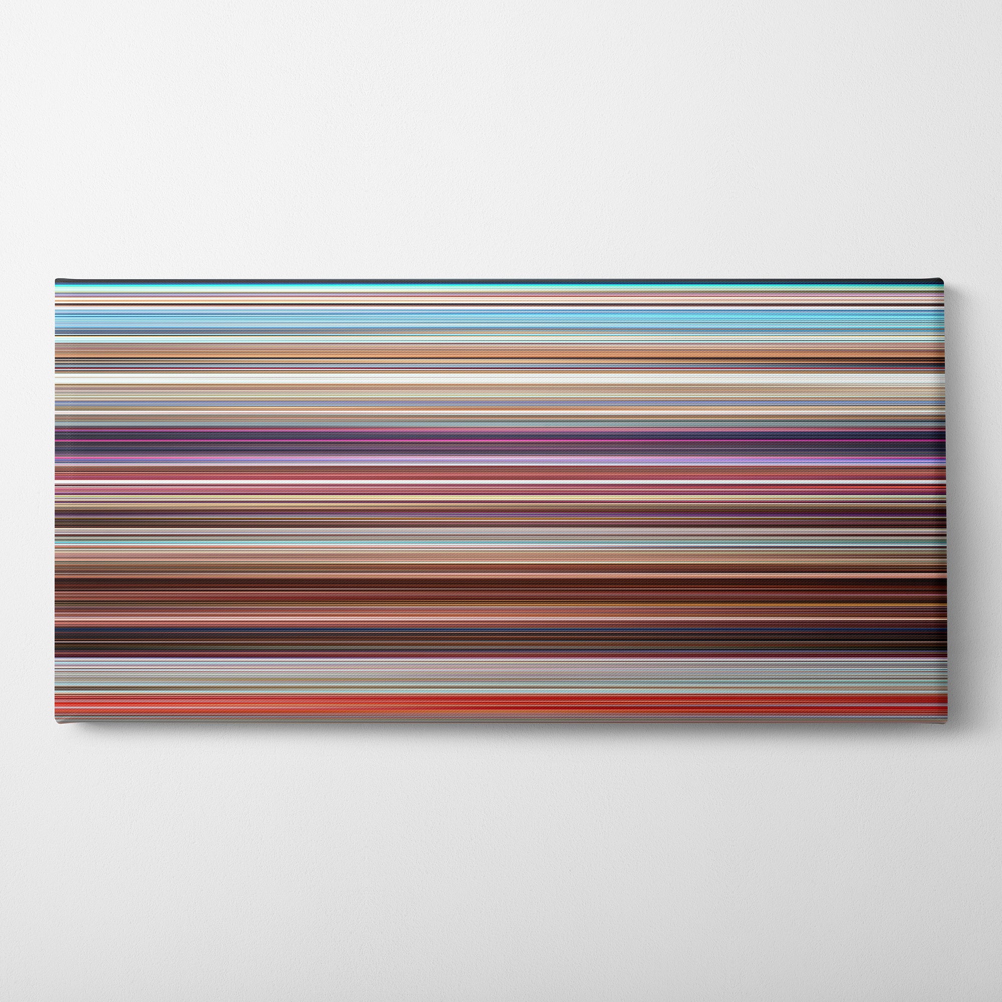 Minions (2015) CineSpectrum Color Spectrum Canvas Print - Horizontal on Wall