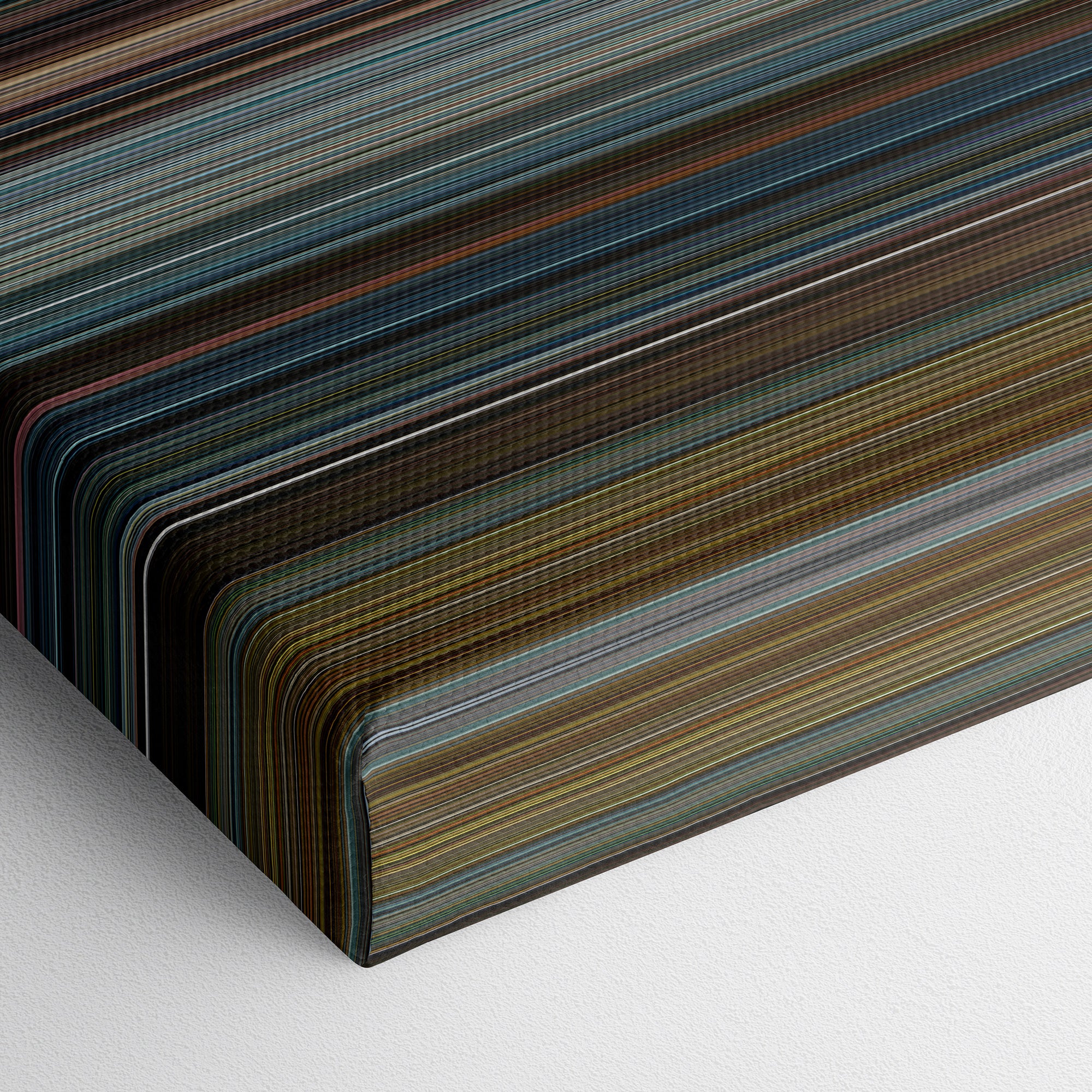 Mission Impossible III (2006) CineSpectrum Color Spectrum Canvas Print - Close Up of Bottom of Print