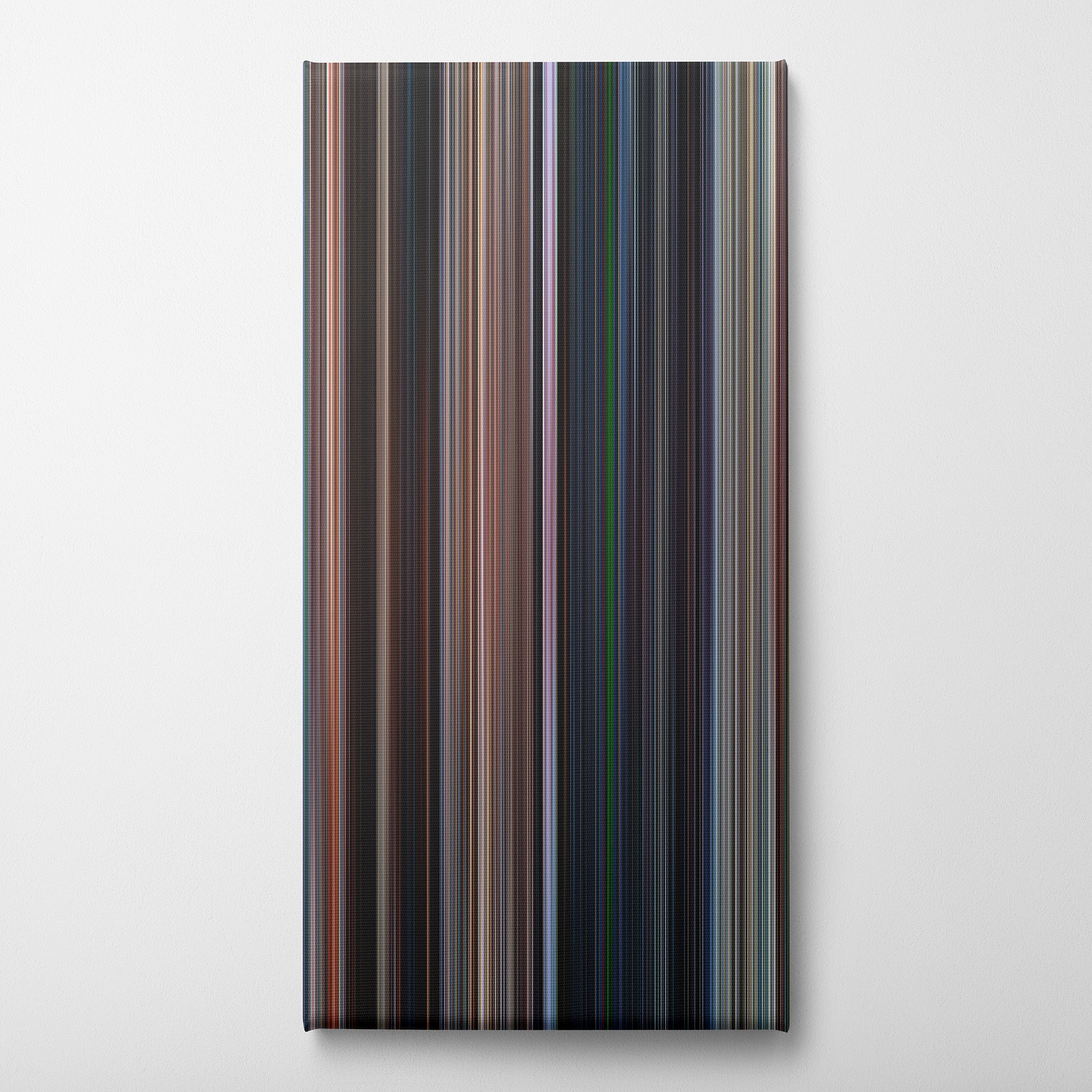 Mission Impossible II (2000) CineSpectrum Color Spectrum Canvas Print - Vertical on Wall