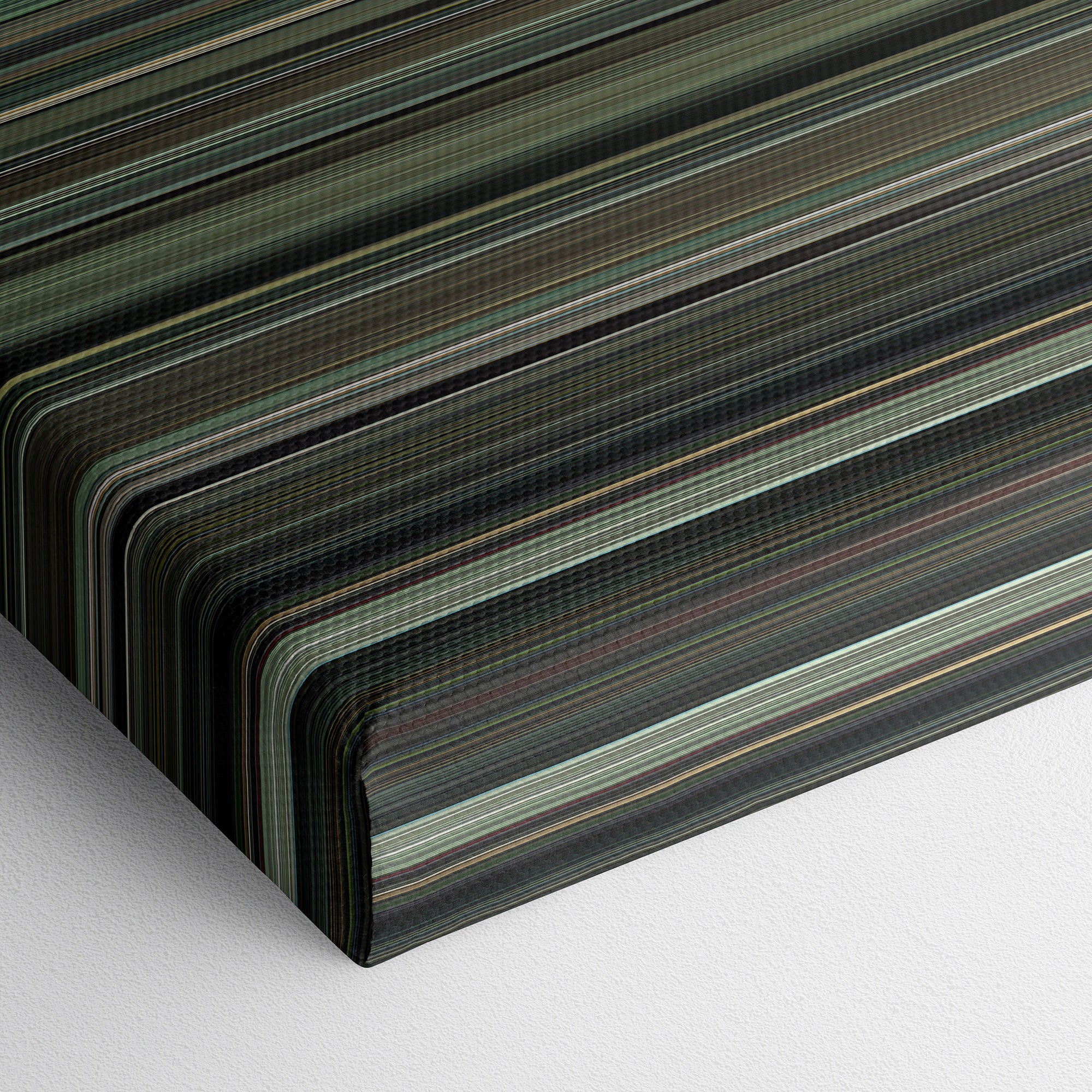 Moneyball (2011) CineSpectrum Color Spectrum Canvas Print - Close Up of Bottom of Print