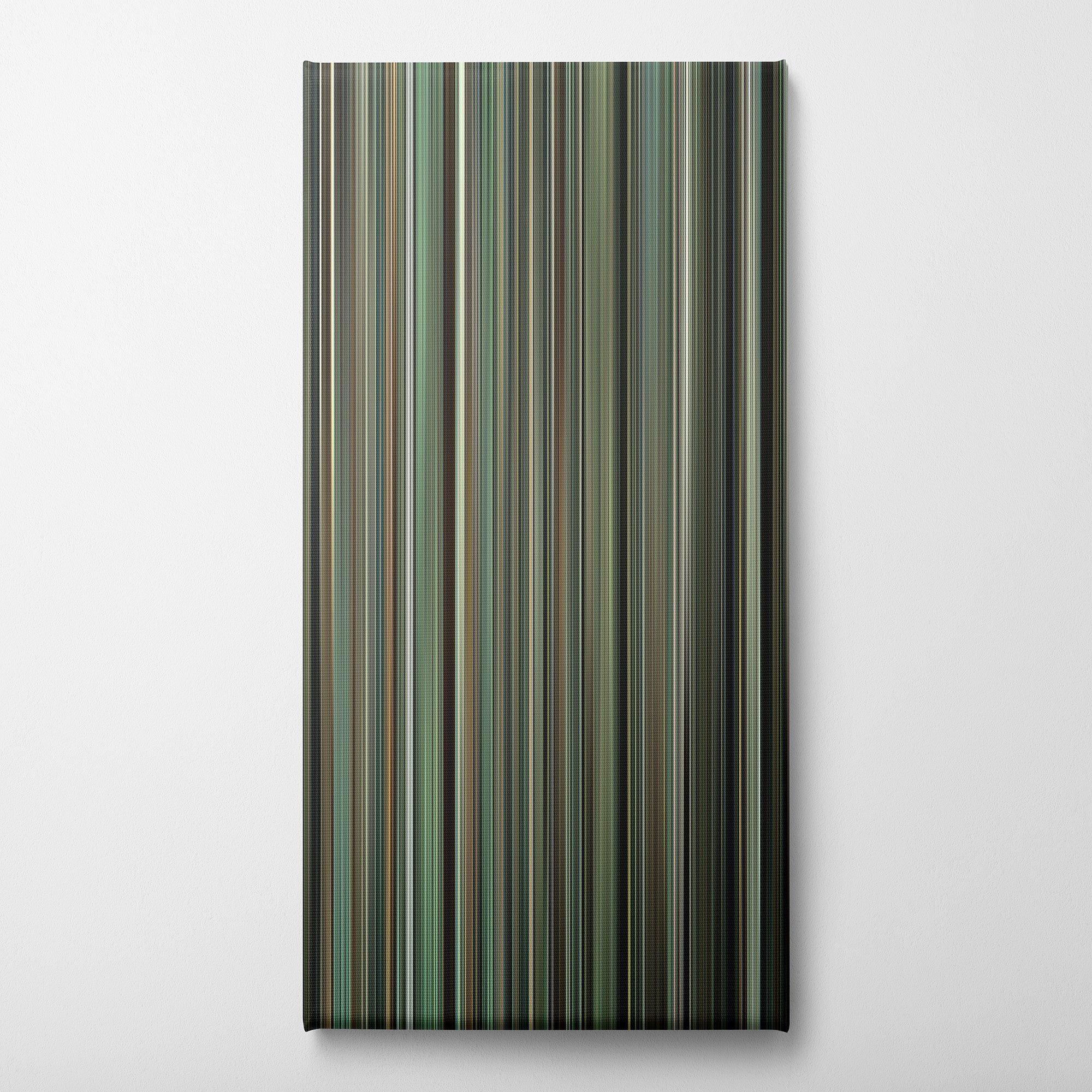 Moneyball (2011) CineSpectrum Color Spectrum Canvas Print - Vertical on Wall