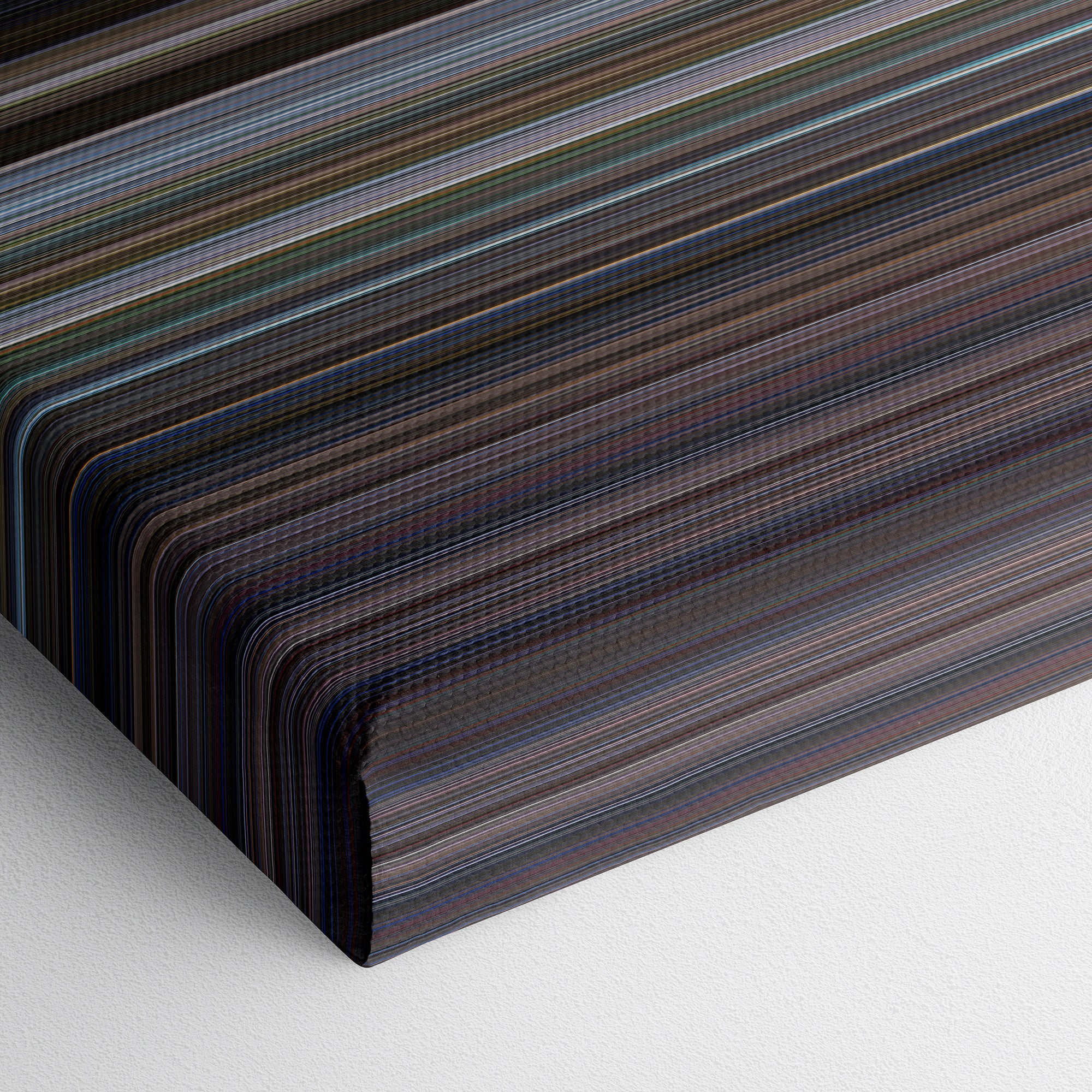 Moonraker (1979) CineSpectrum Color Spectrum Canvas Print - Close Up of Bottom of Print