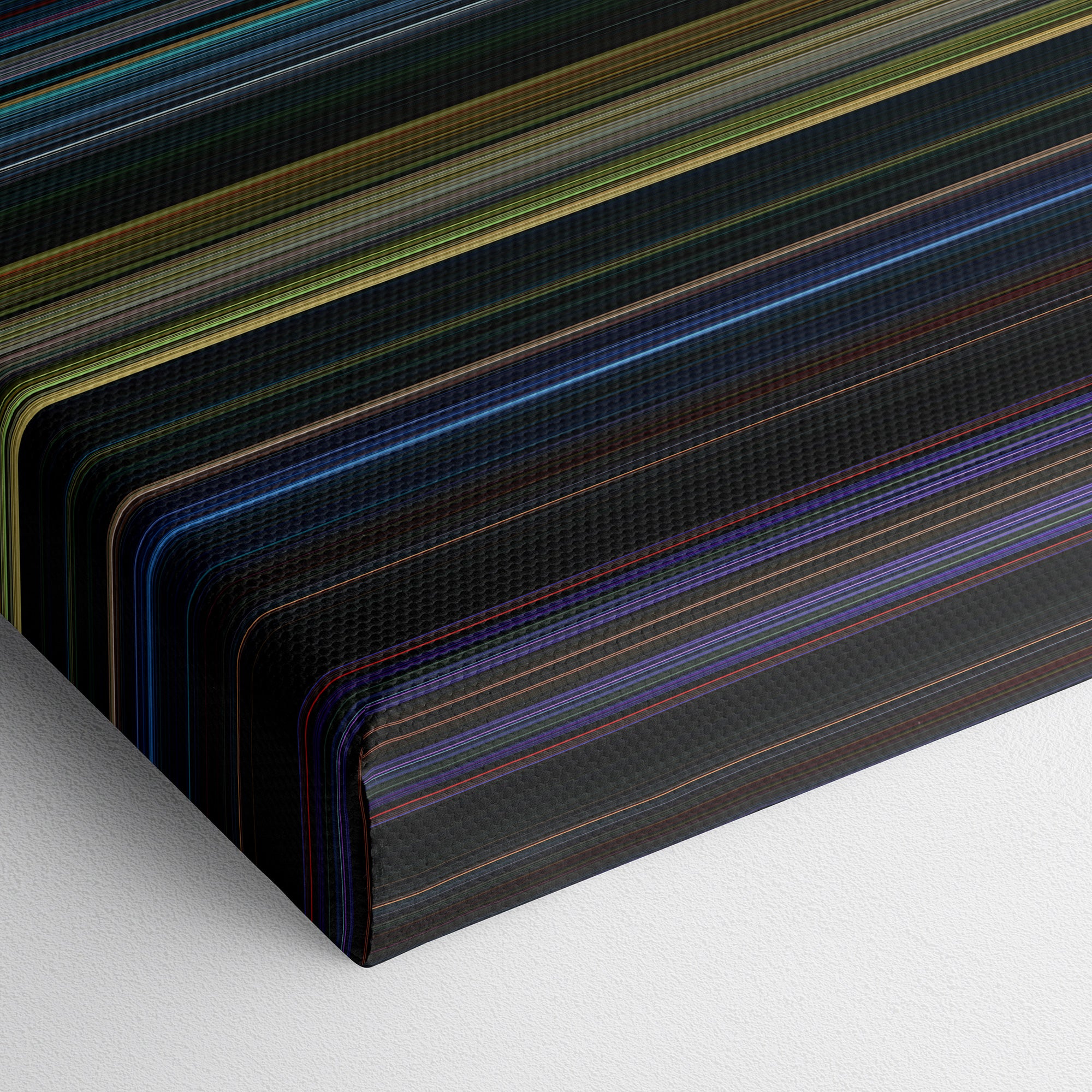 Morbius (2022) CineSpectrum Color Spectrum Canvas Print - Close Up of Bottom of Print
