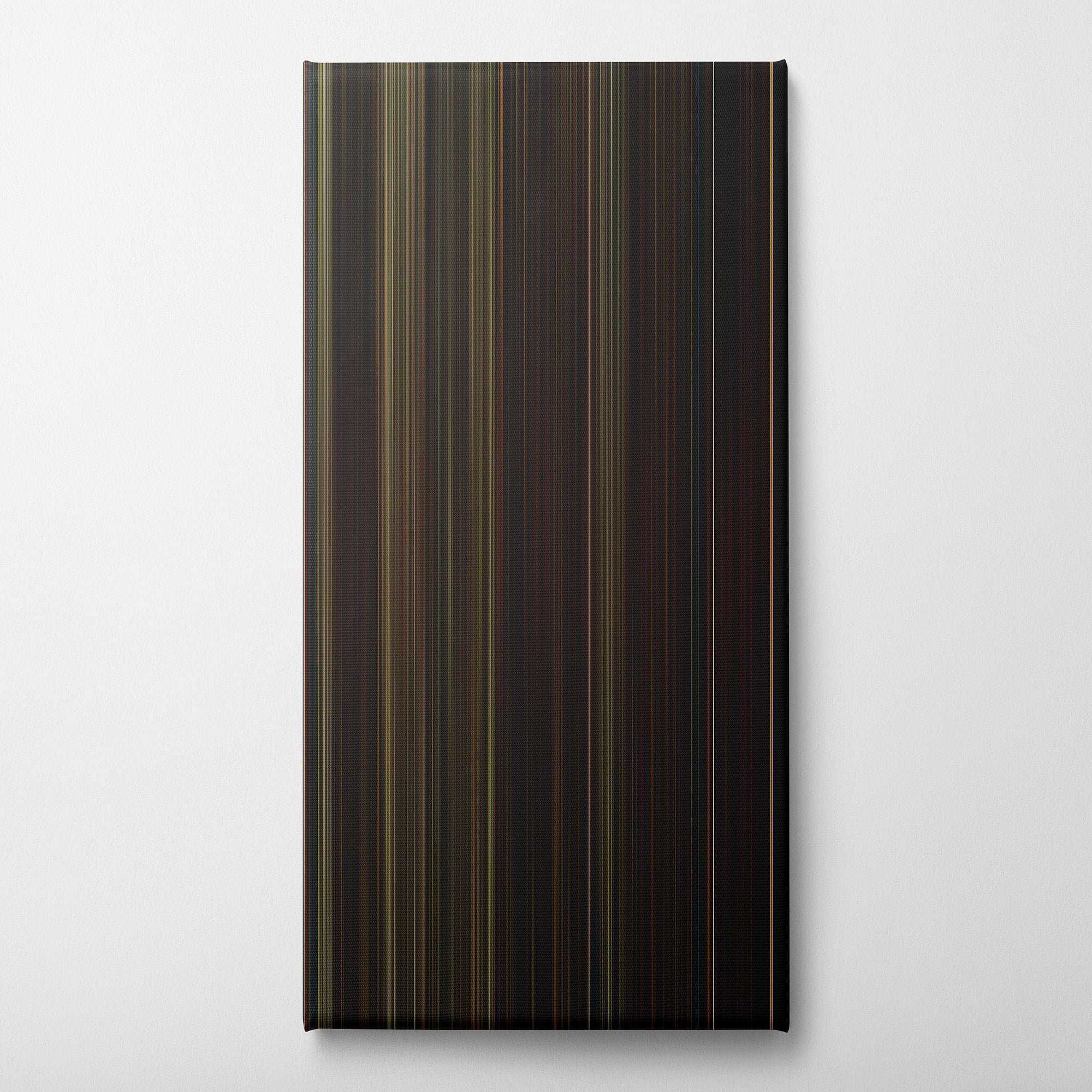 Mother! (2017) CineSpectrum Color Spectrum Canvas Print - Vertical on Wall