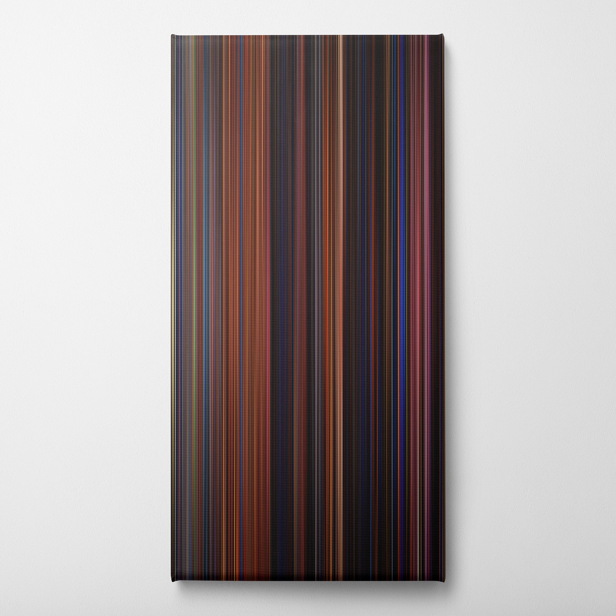 Moulin Rouge (2001) CineSpectrum Color Spectrum Canvas Print - Vertical on Wall