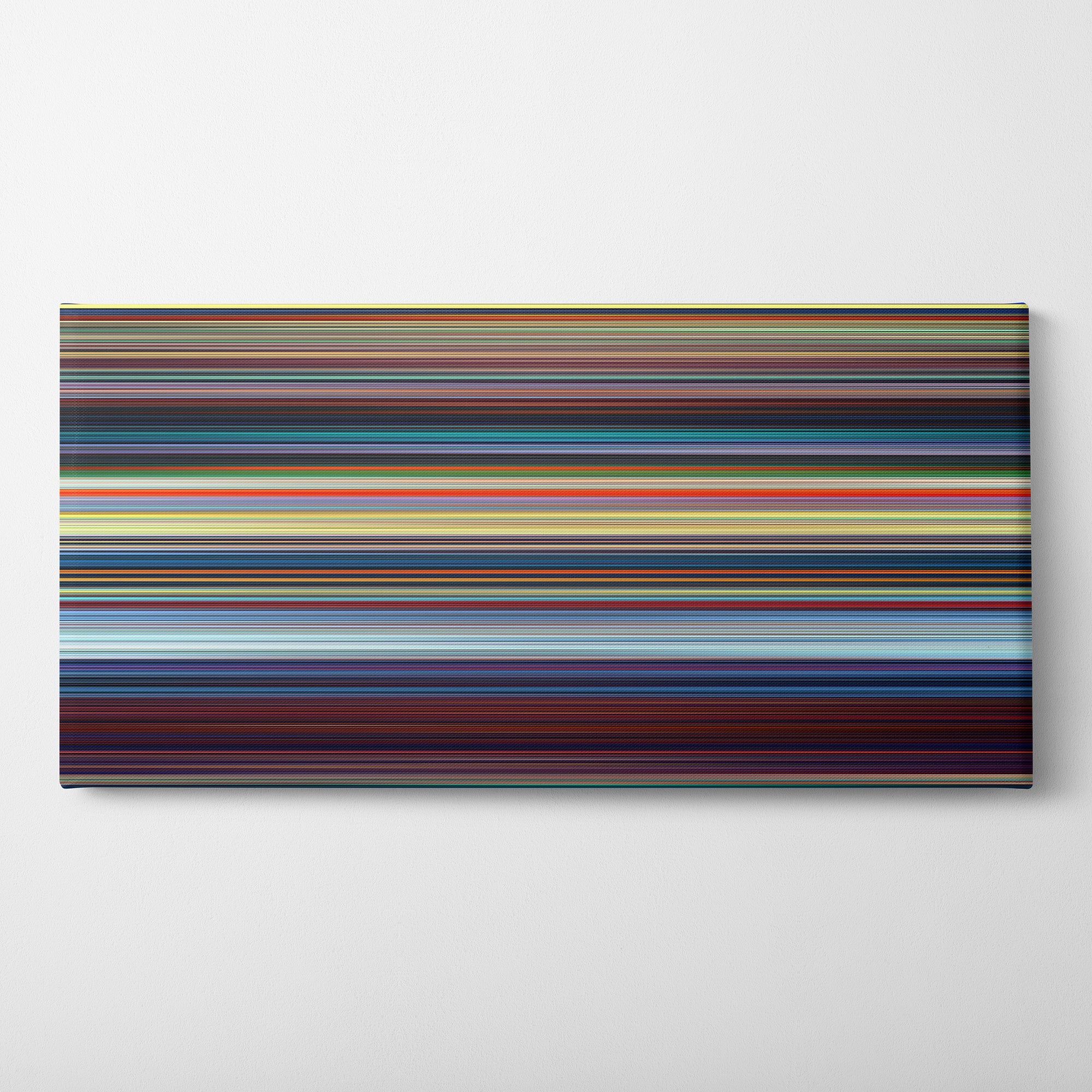 Mulan (1998) CineSpectrum Color Spectrum Canvas Print - Horizontal on Wall