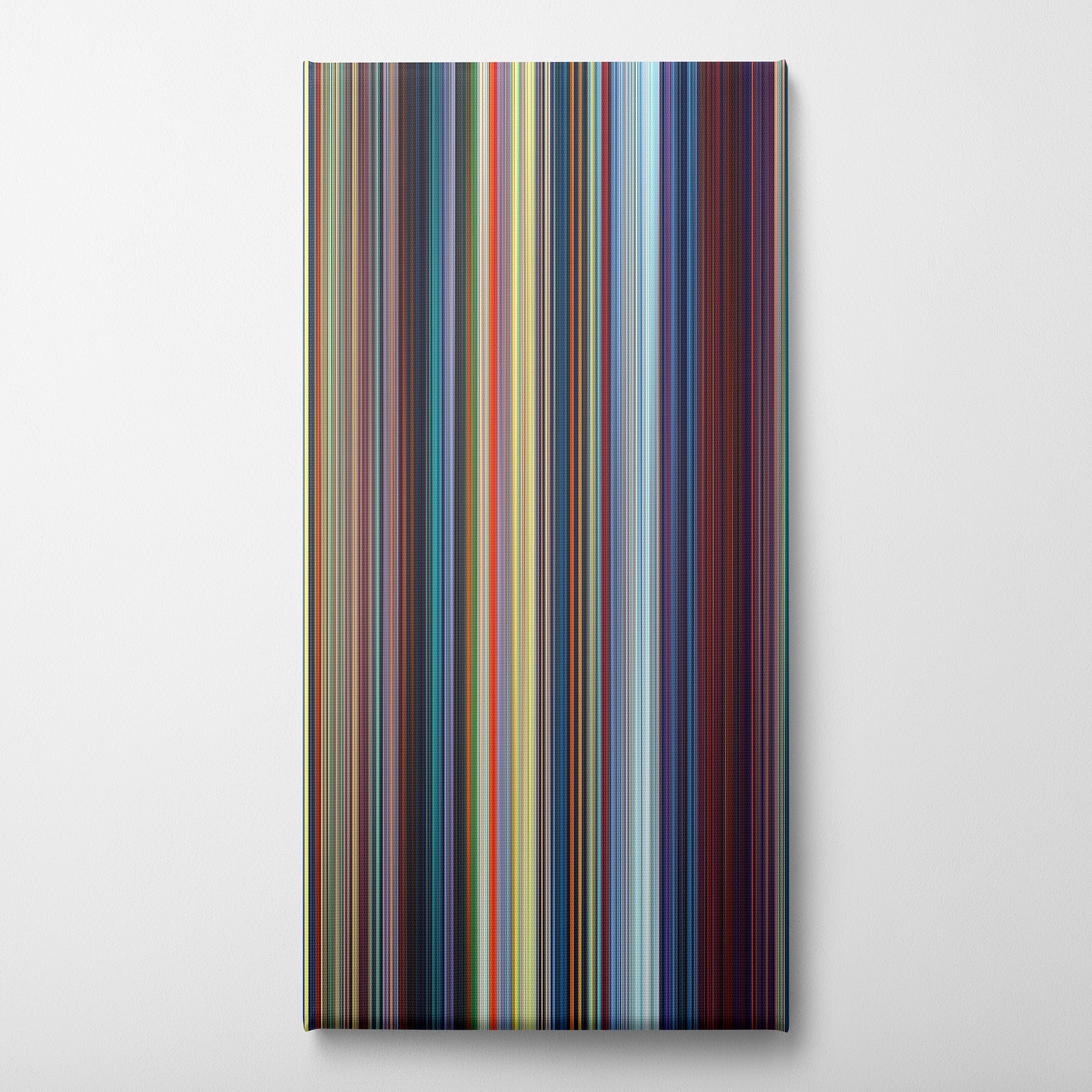 Mulan (1998) CineSpectrum Color Spectrum Canvas Print - Vertical on Wall