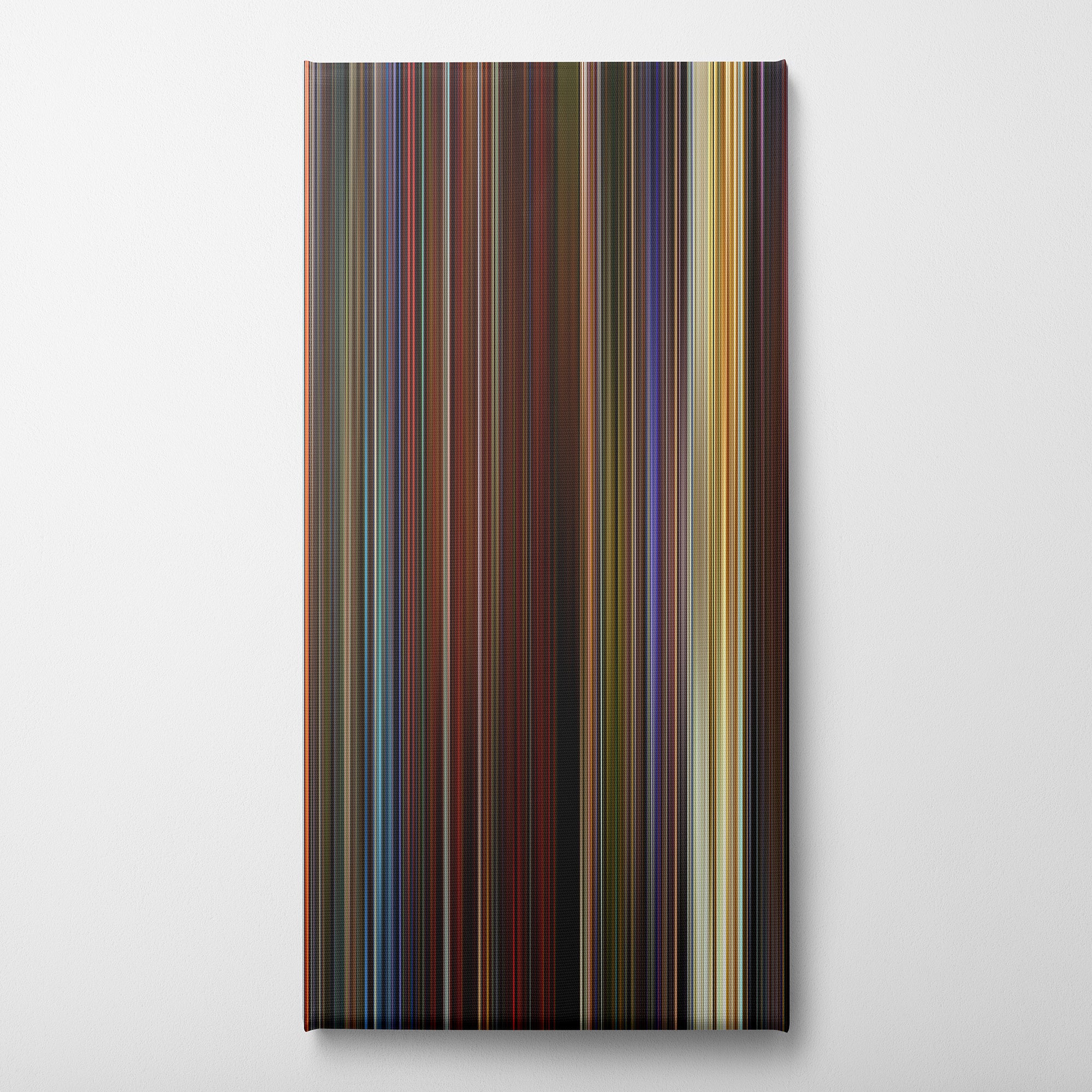My Blueberry Nights (2007) CineSpectrum Color Spectrum Canvas Print - Vertical on Wall