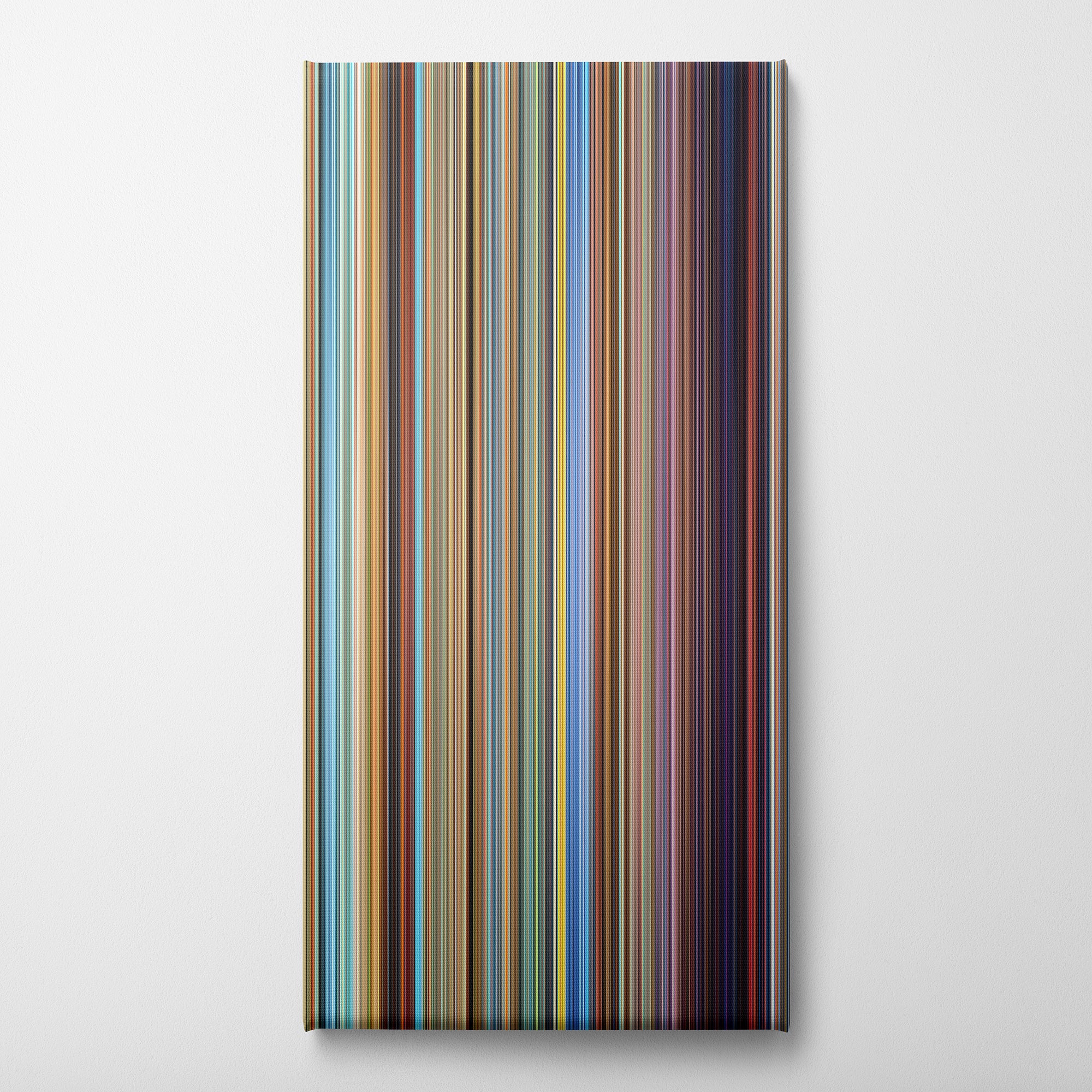 Nausicaä of the Valley of the Wind (1984) CineSpectrum Color Spectrum Canvas Print - Vertical on Wall