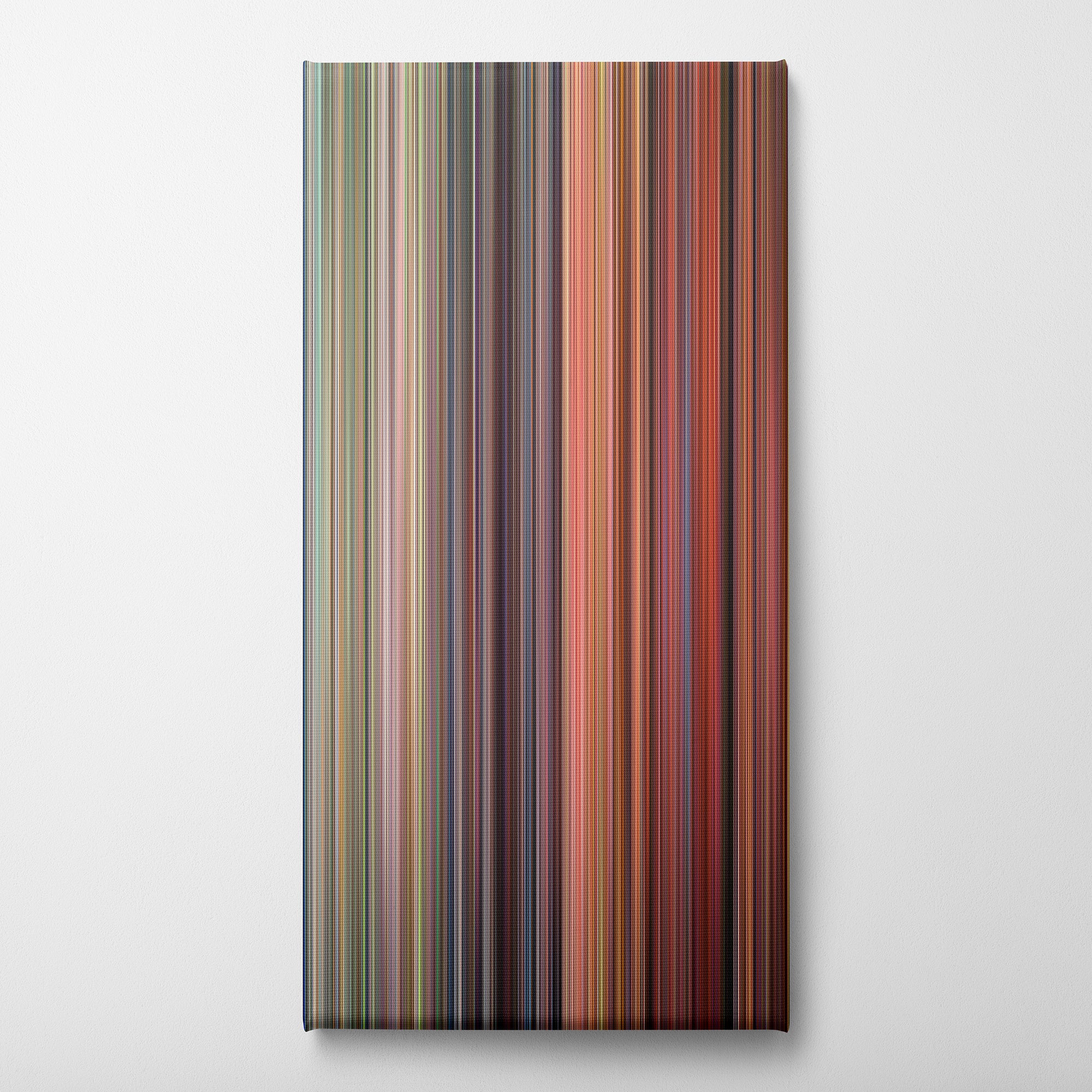 Never Been Kissed (1999) CineSpectrum Color Spectrum Canvas Print - Vertical on Wall
