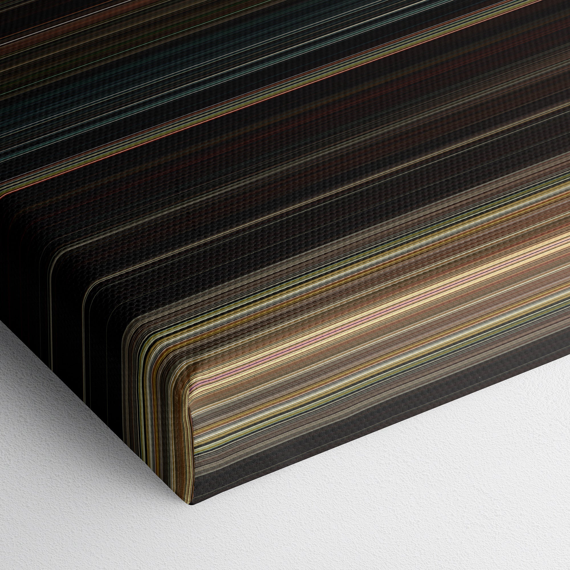 Noah (2014) CineSpectrum Color Spectrum Canvas Print - Close Up of Bottom of Print