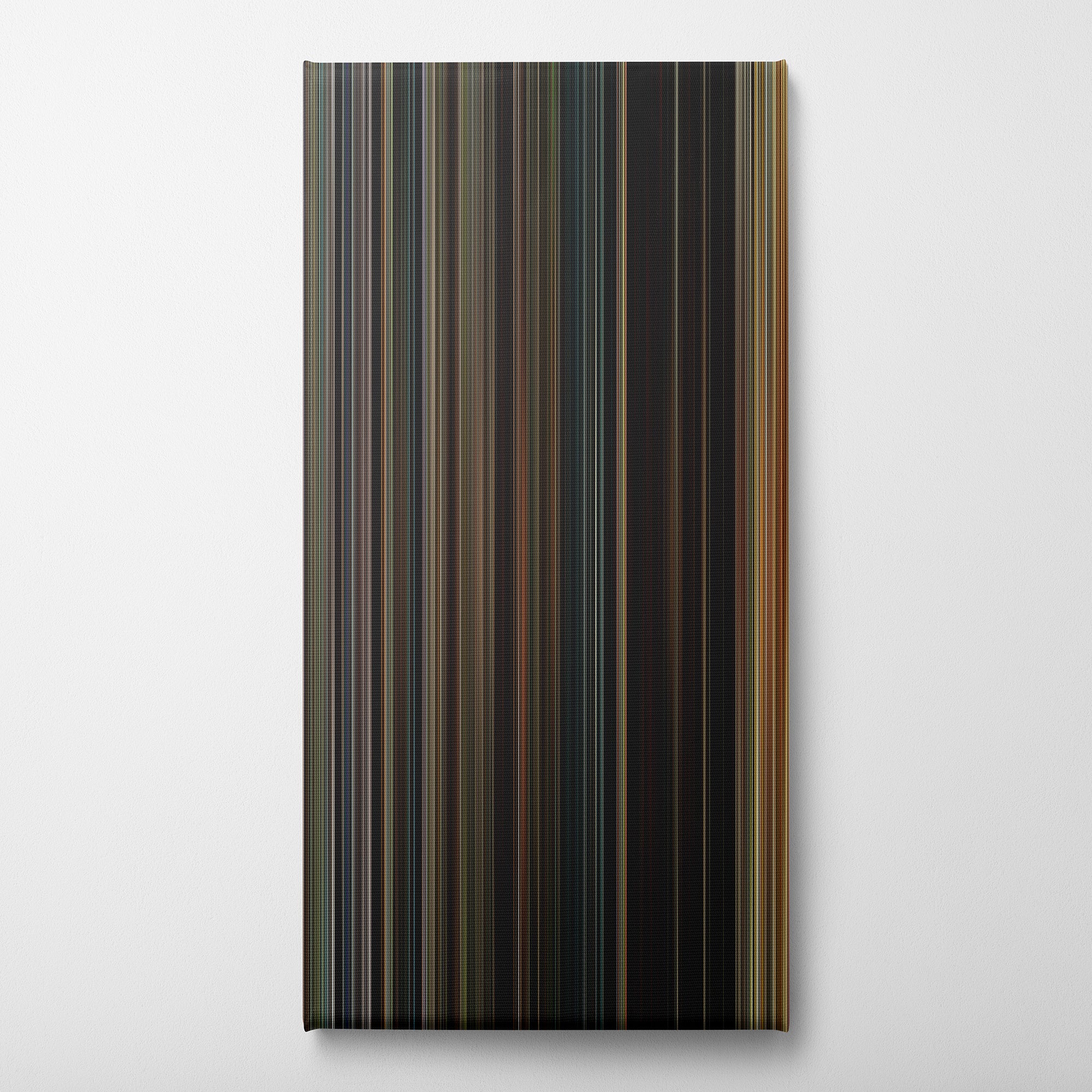 Noah (2014) CineSpectrum Color Spectrum Canvas Print - Vertical on Wall