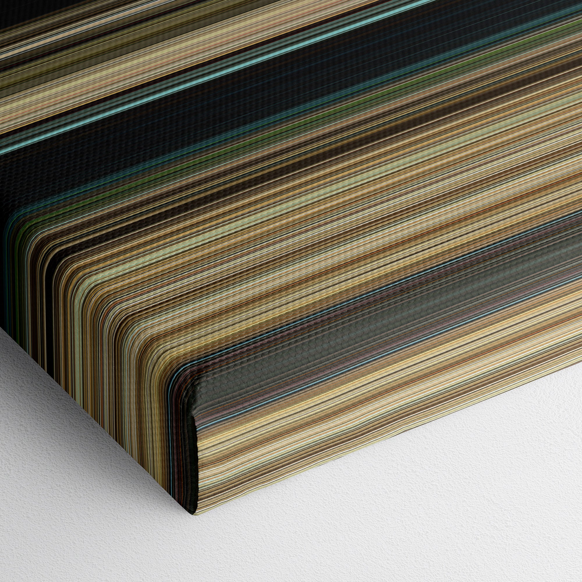 Nope (2022) CineSpectrum Color Spectrum Canvas Print - Close Up of Bottom of Print