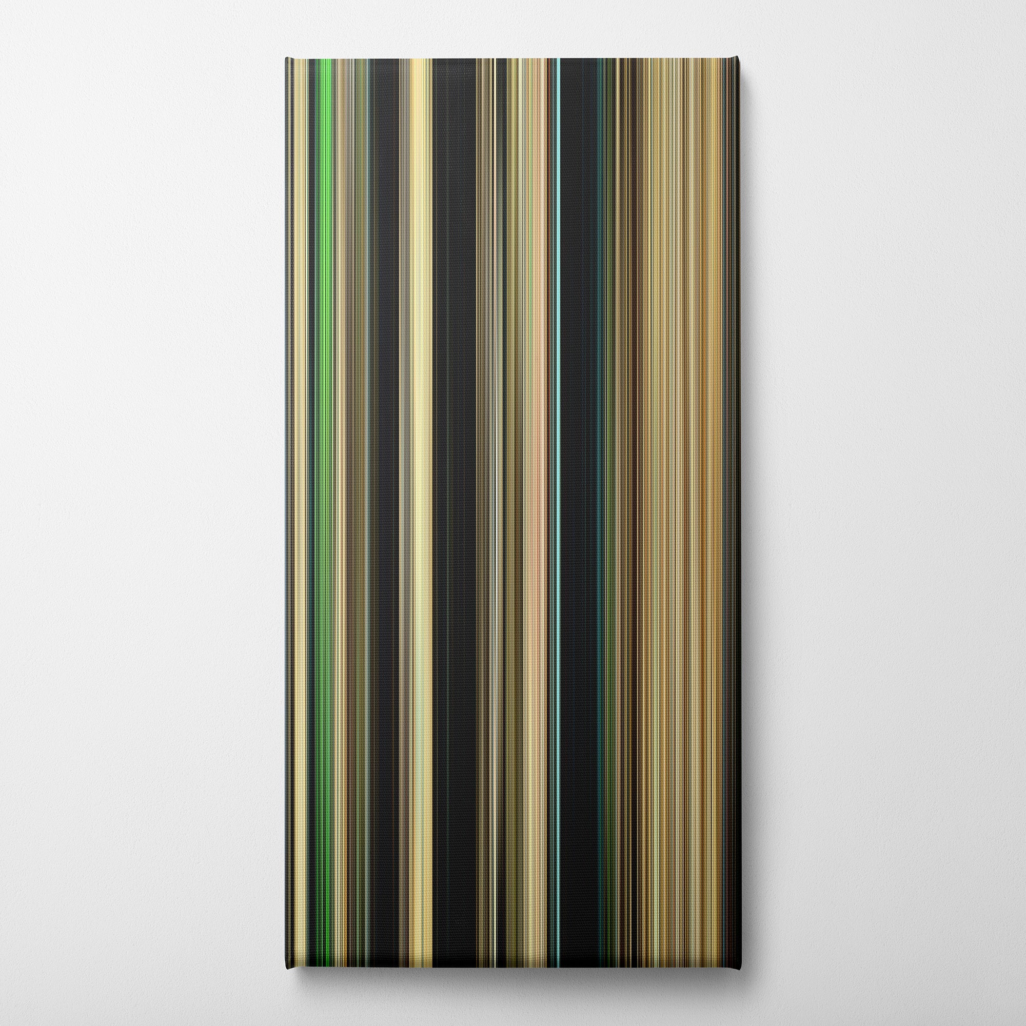 Nope (2022) CineSpectrum Color Spectrum Canvas Print - Vertical on Wall