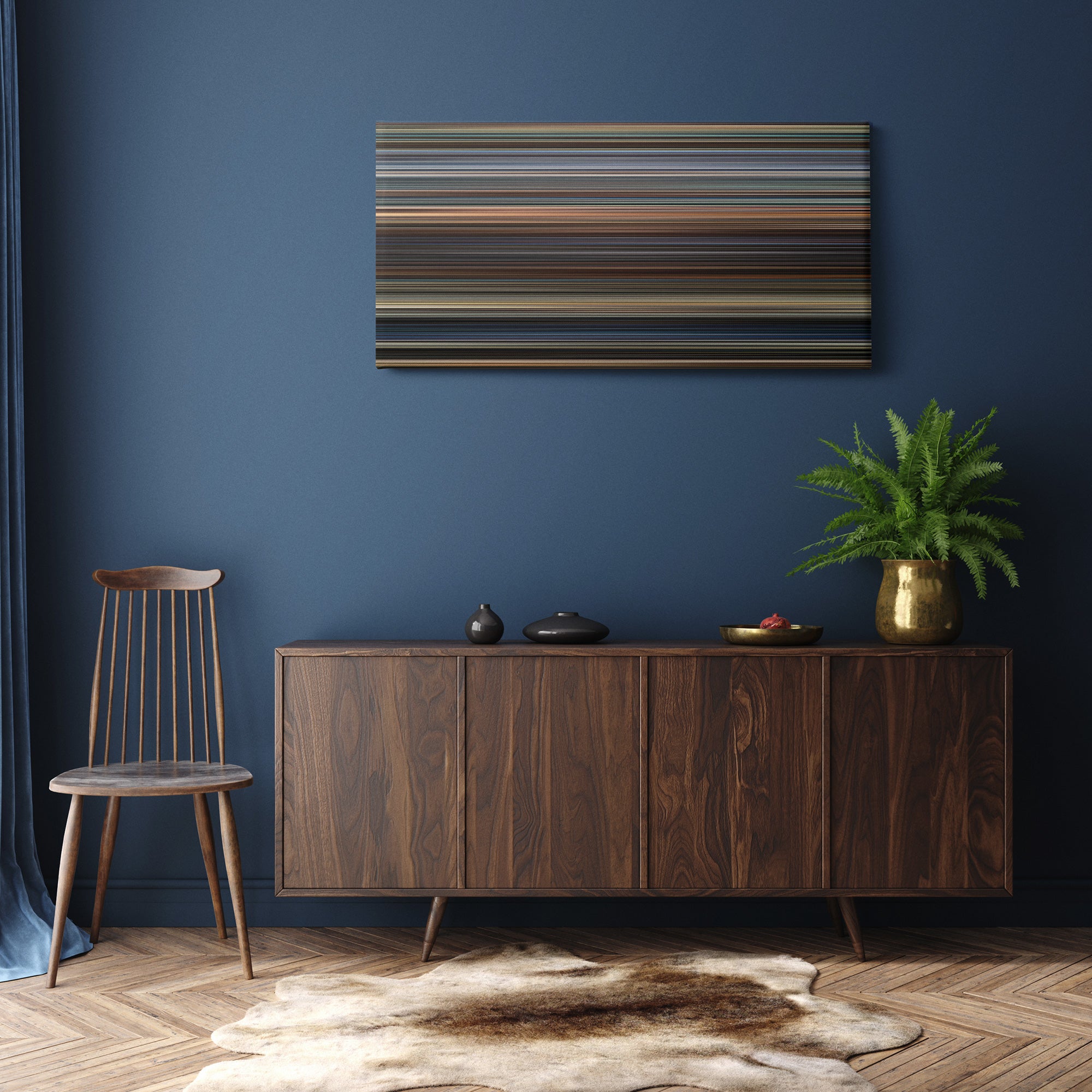 Now You See Me (2013) CineSpectrum Color Spectrum Canvas Print - Hanging Horizontal on Wall in Room