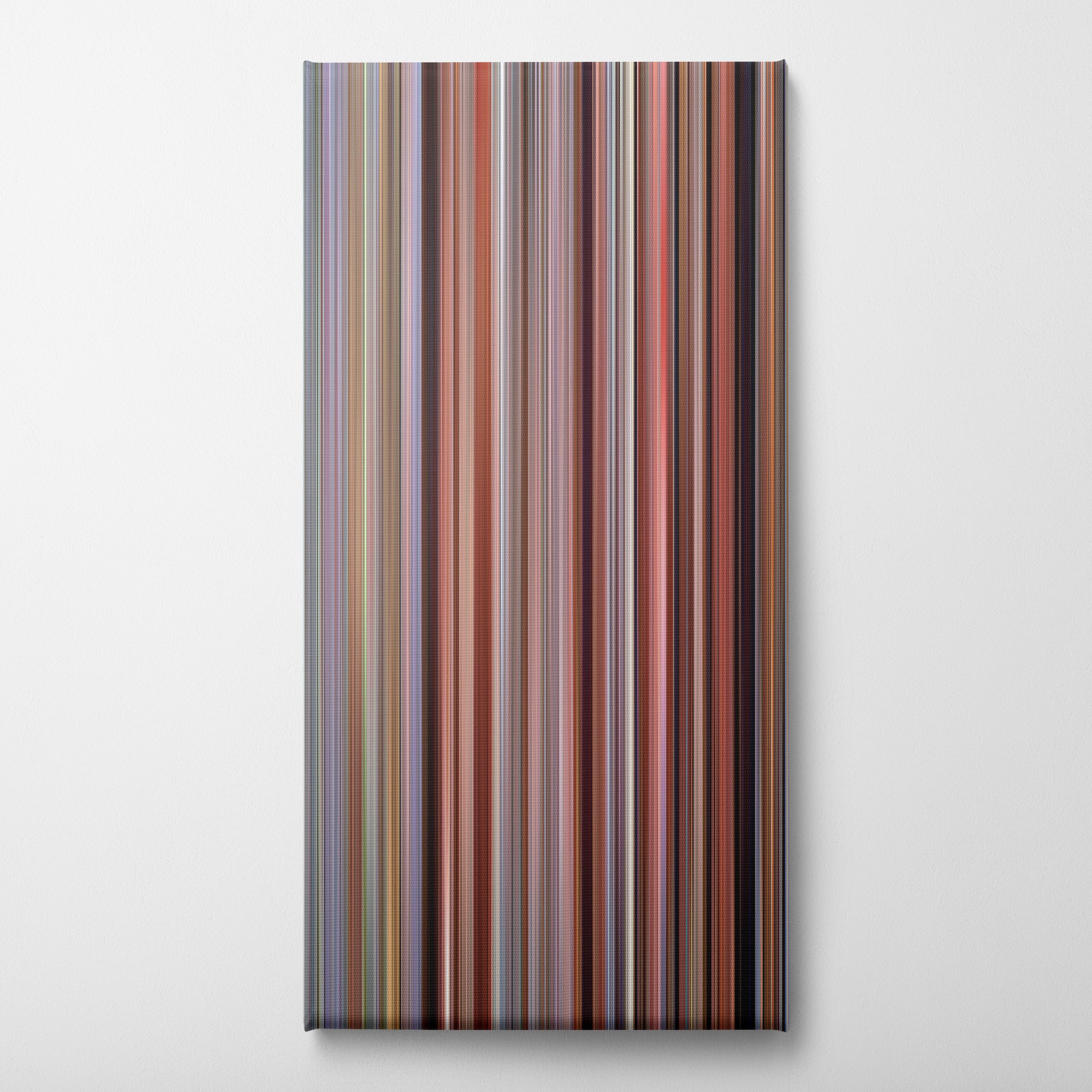 Office Space (1999) CineSpectrum Color Spectrum Canvas Print - Vertical on Wall