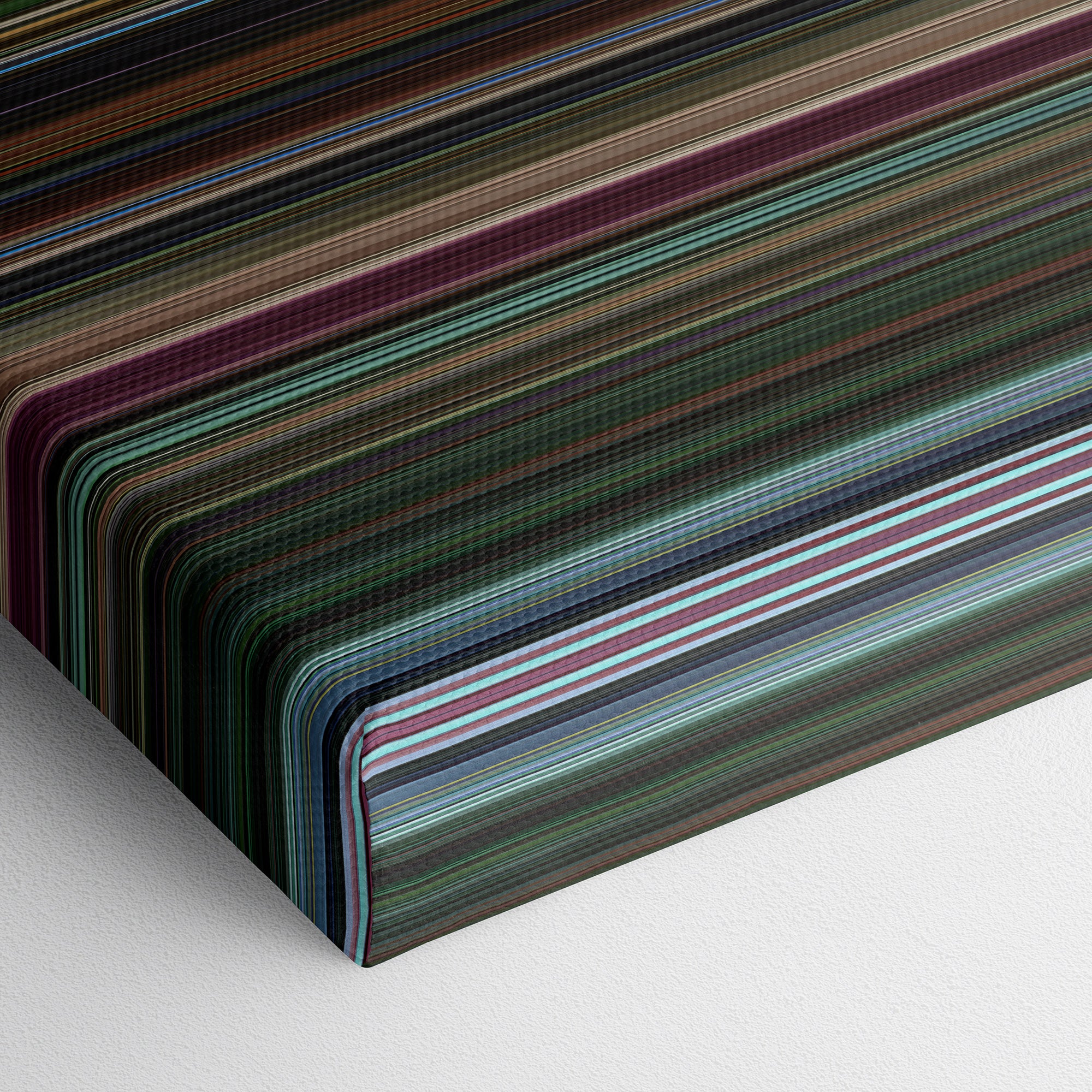 Oldboy (2003) CineSpectrum Color Spectrum Canvas Print - Close Up of Bottom of Print