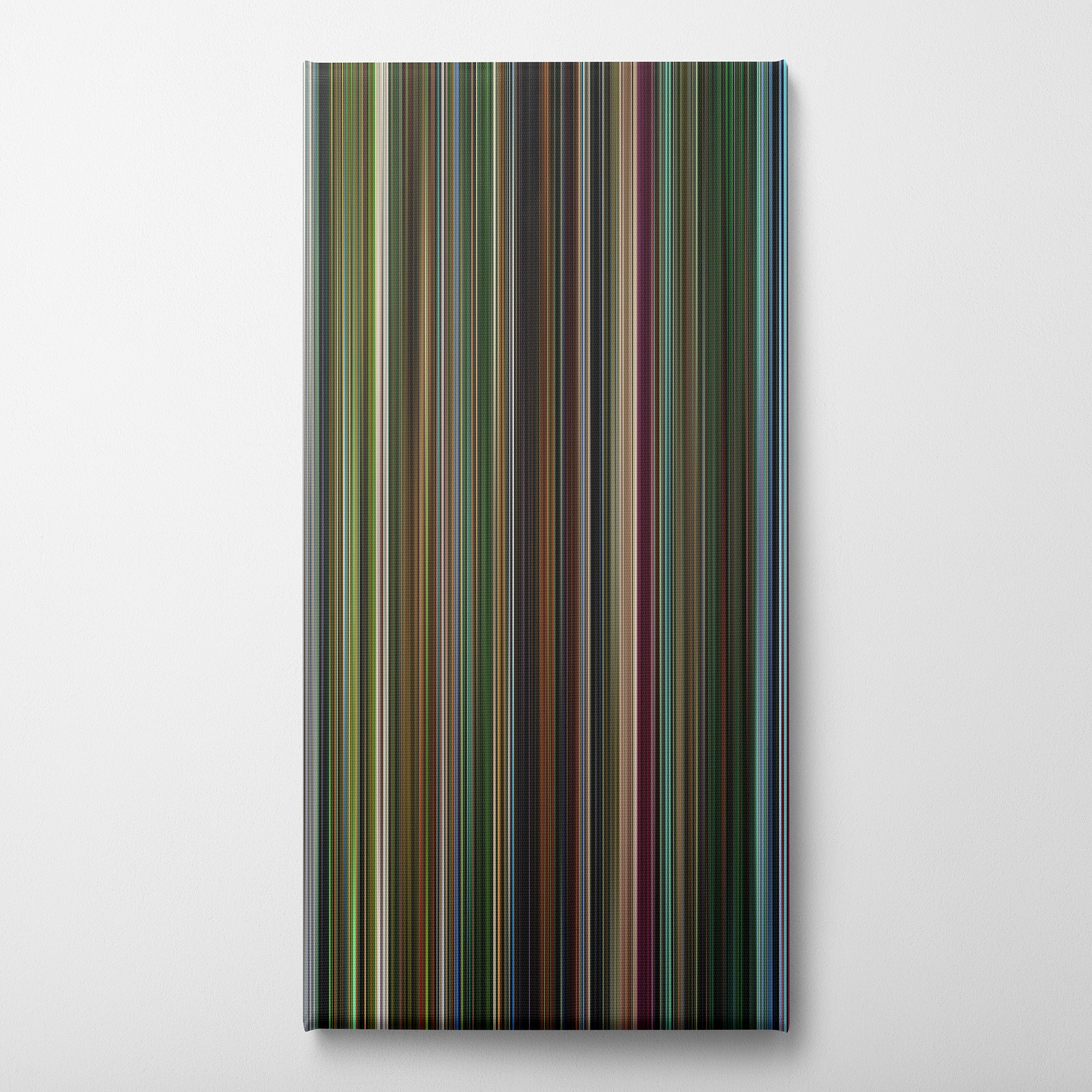 Oldboy (2003) CineSpectrum Color Spectrum Canvas Print - Vertical on Wall