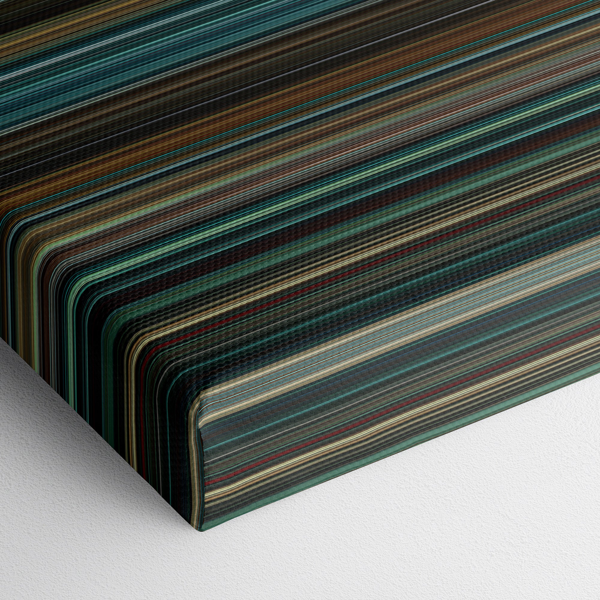 Oldboy (2013) CineSpectrum Color Spectrum Canvas Print - Close Up of Bottom of Print