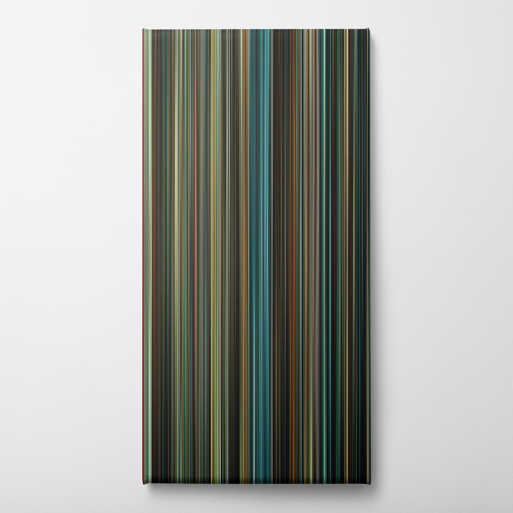 Oldboy (2013) CineSpectrum Color Spectrum Canvas Print - Vertical on Wall