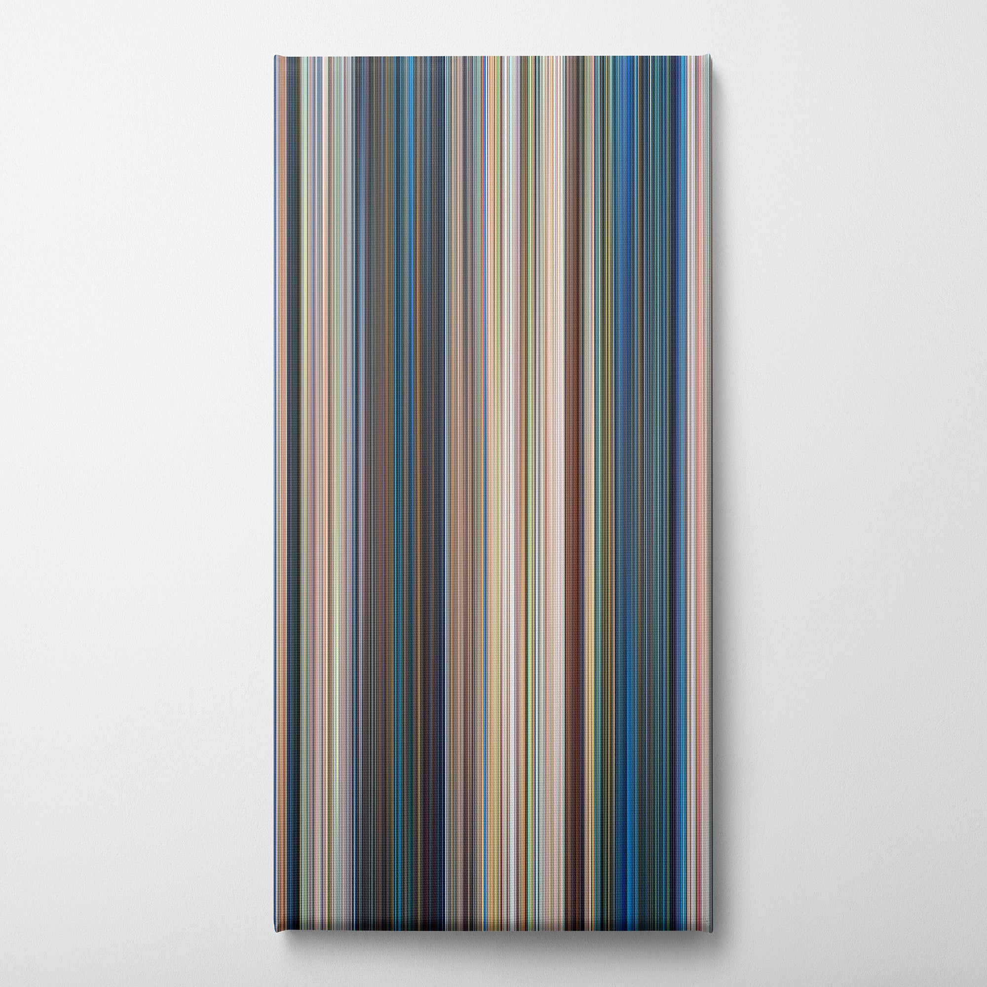 Oliver & Company (1988) CineSpectrum Color Spectrum Canvas Print - Vertical on Wall