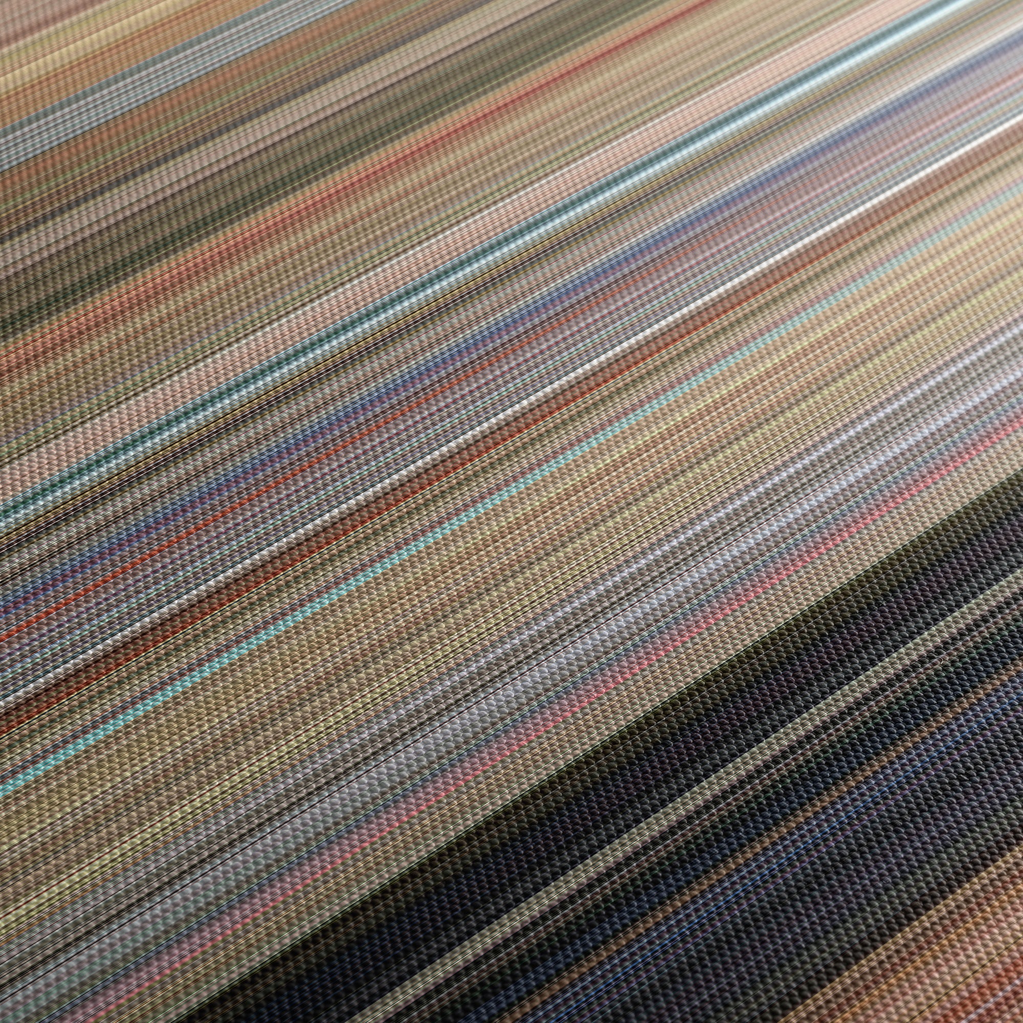 One Flew Over the Cuckoo's Nest (1975) CineSpectrum Color Spectrum Canvas Print - Close Up of Middle of Print