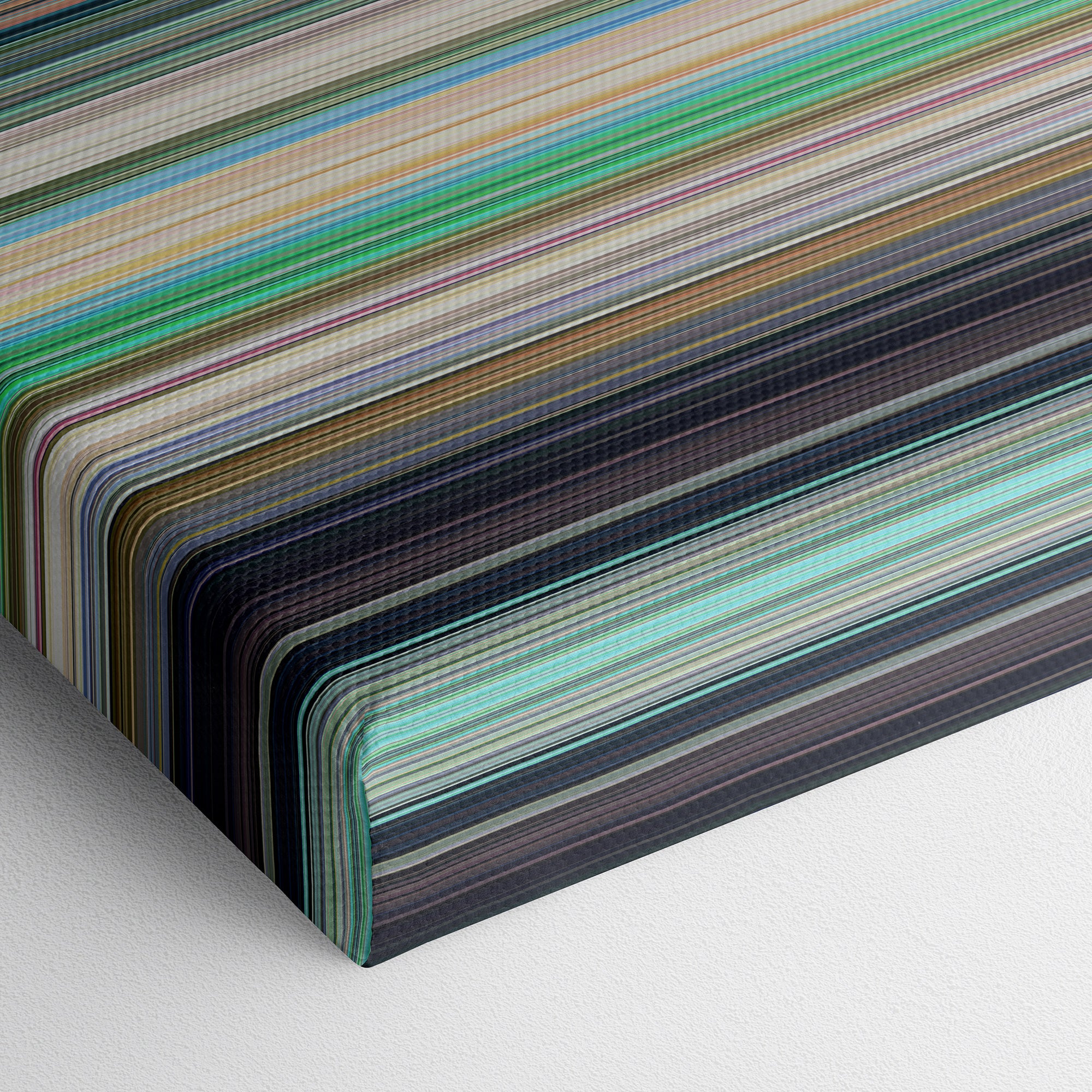Only Yesterday (1991) CineSpectrum Color Spectrum Canvas Print - Close Up of Bottom of Print