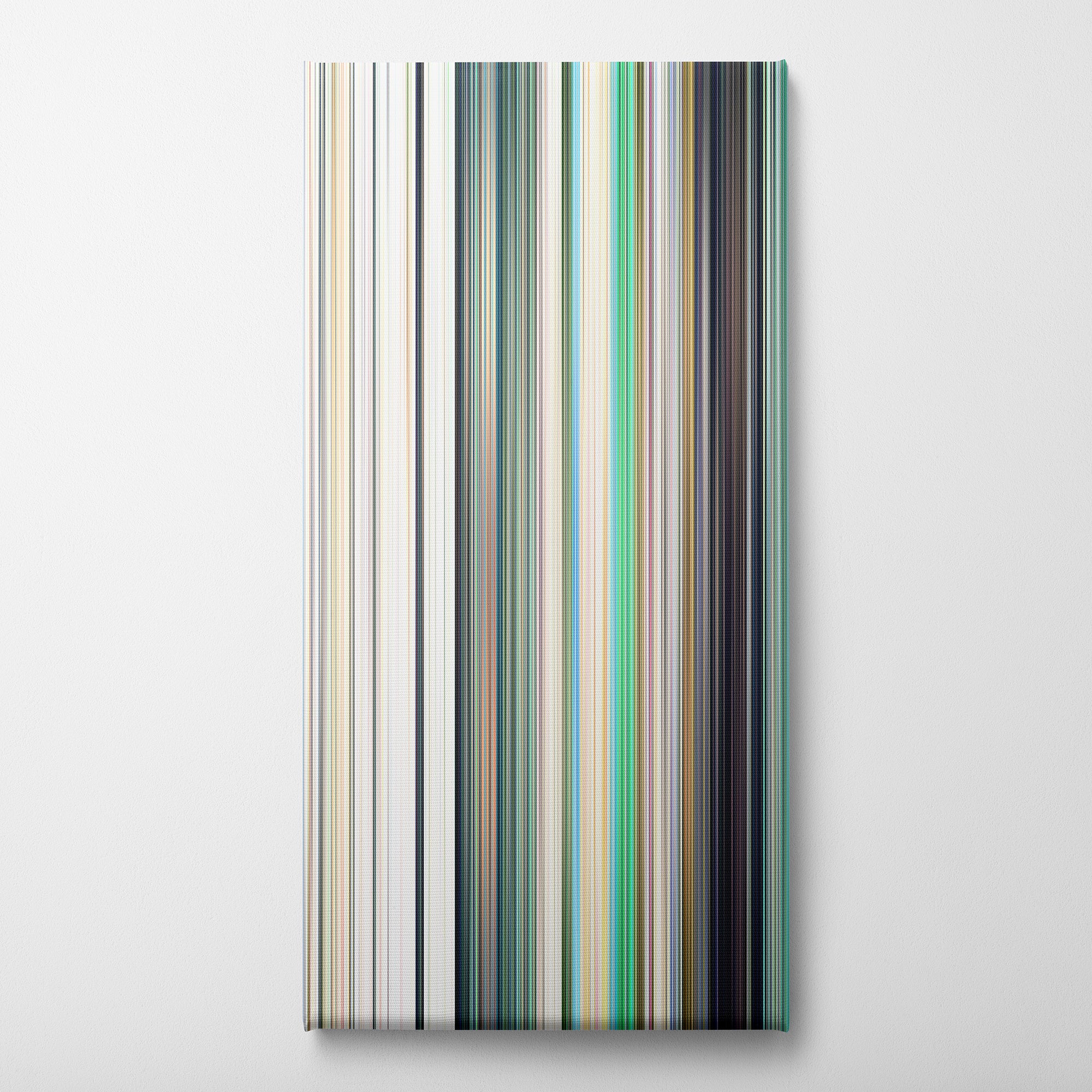 Only Yesterday (1991) CineSpectrum Color Spectrum Canvas Print - Vertical on Wall