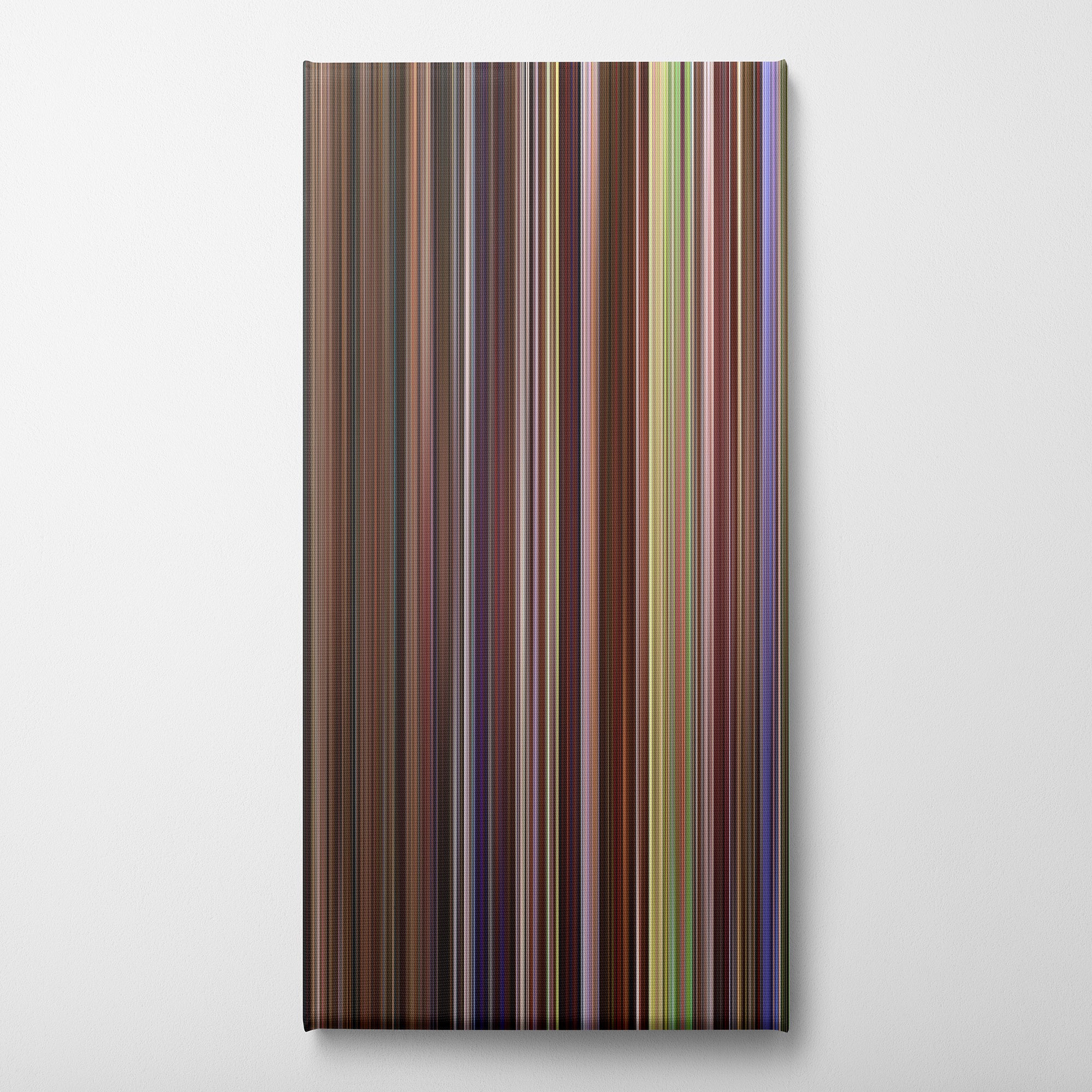 P.S. I Love You (2007) CineSpectrum Color Spectrum Canvas Print - Vertical on Wall