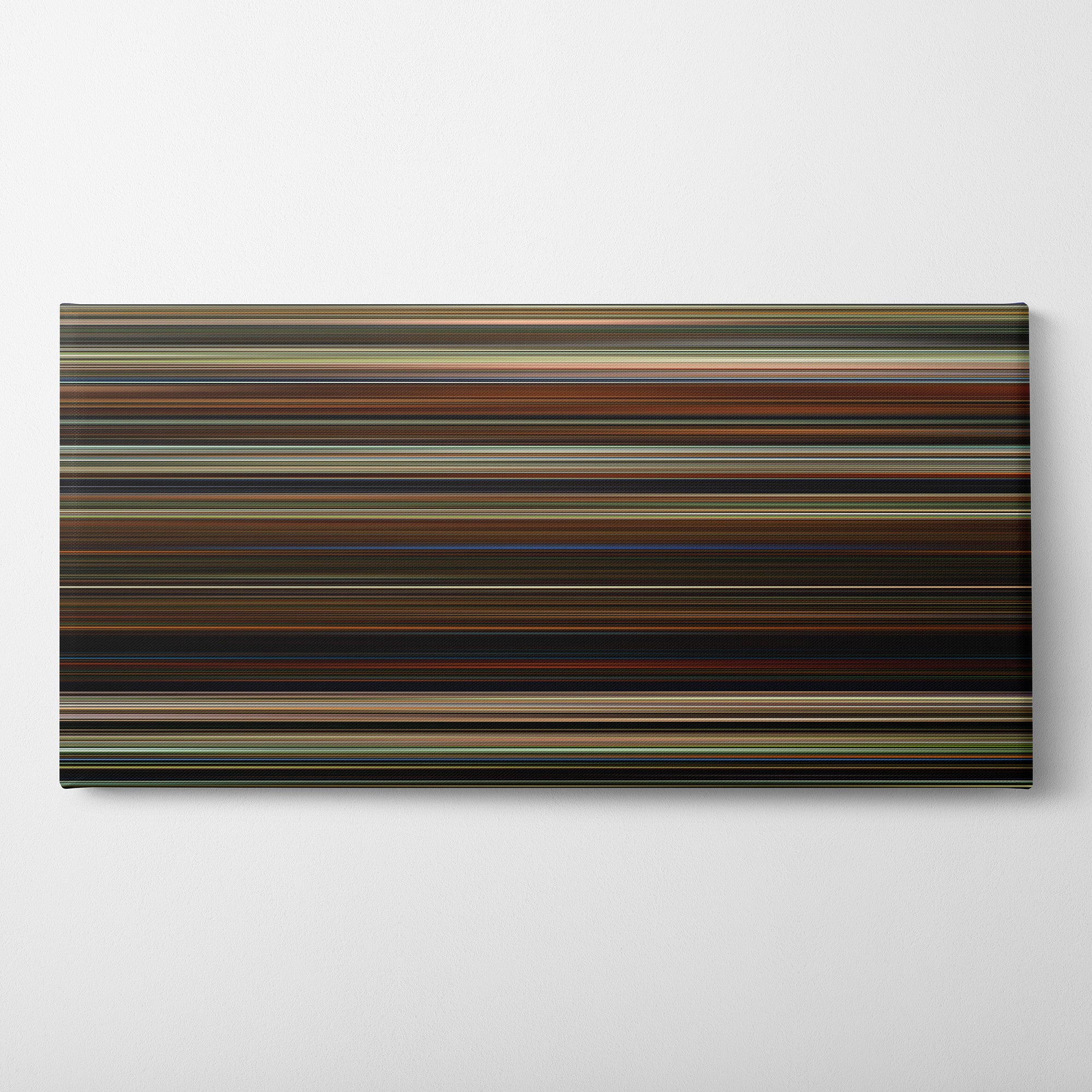 Parasite (2019) CineSpectrum Color Spectrum Canvas Print - Horizontal on Wall