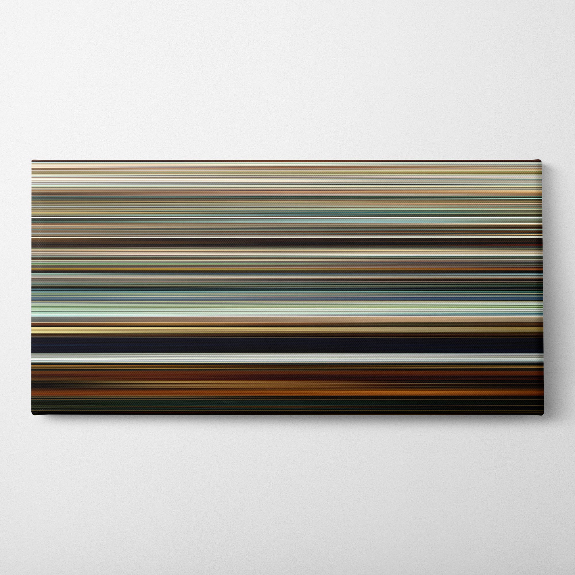Past Lives (2023) CineSpectrum Color Spectrum Canvas Print - Horizontal on Wall