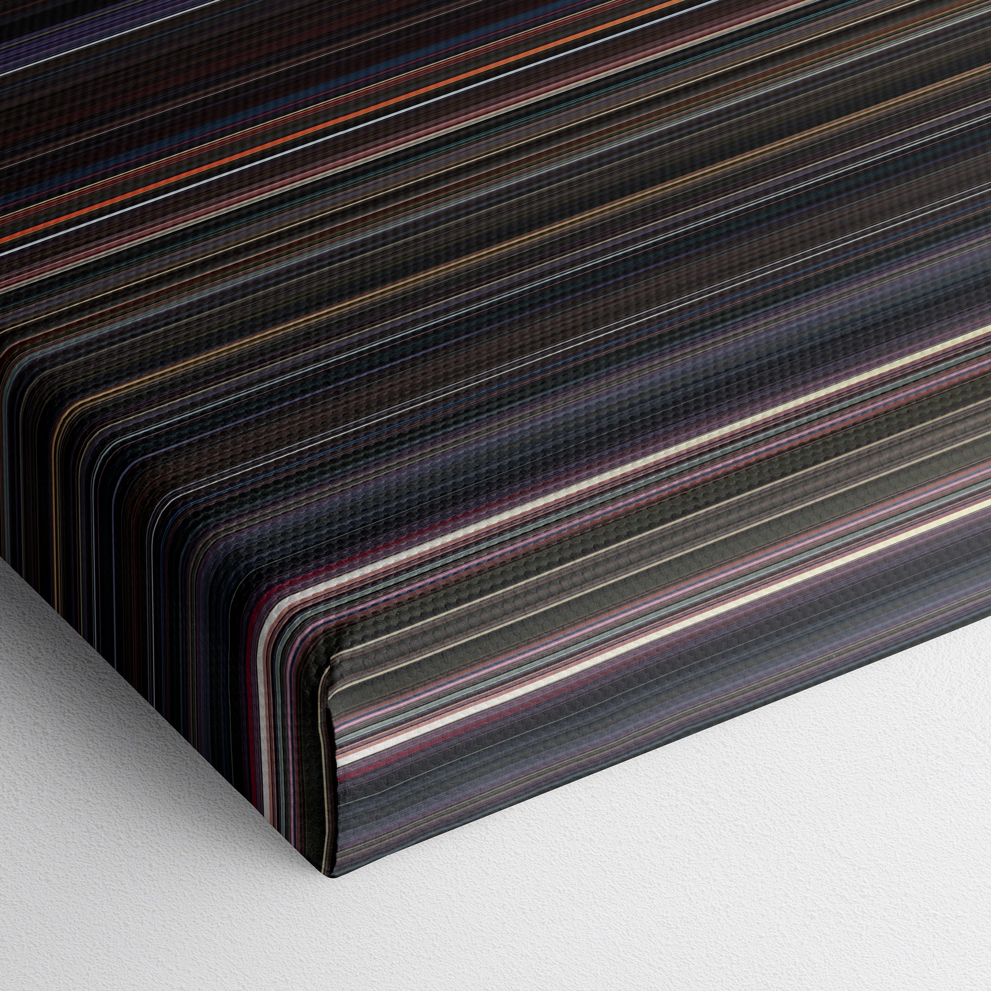 Pink Floyd - The Wall (1982) CineSpectrum Color Spectrum Canvas Print - Close Up of Bottom of Print