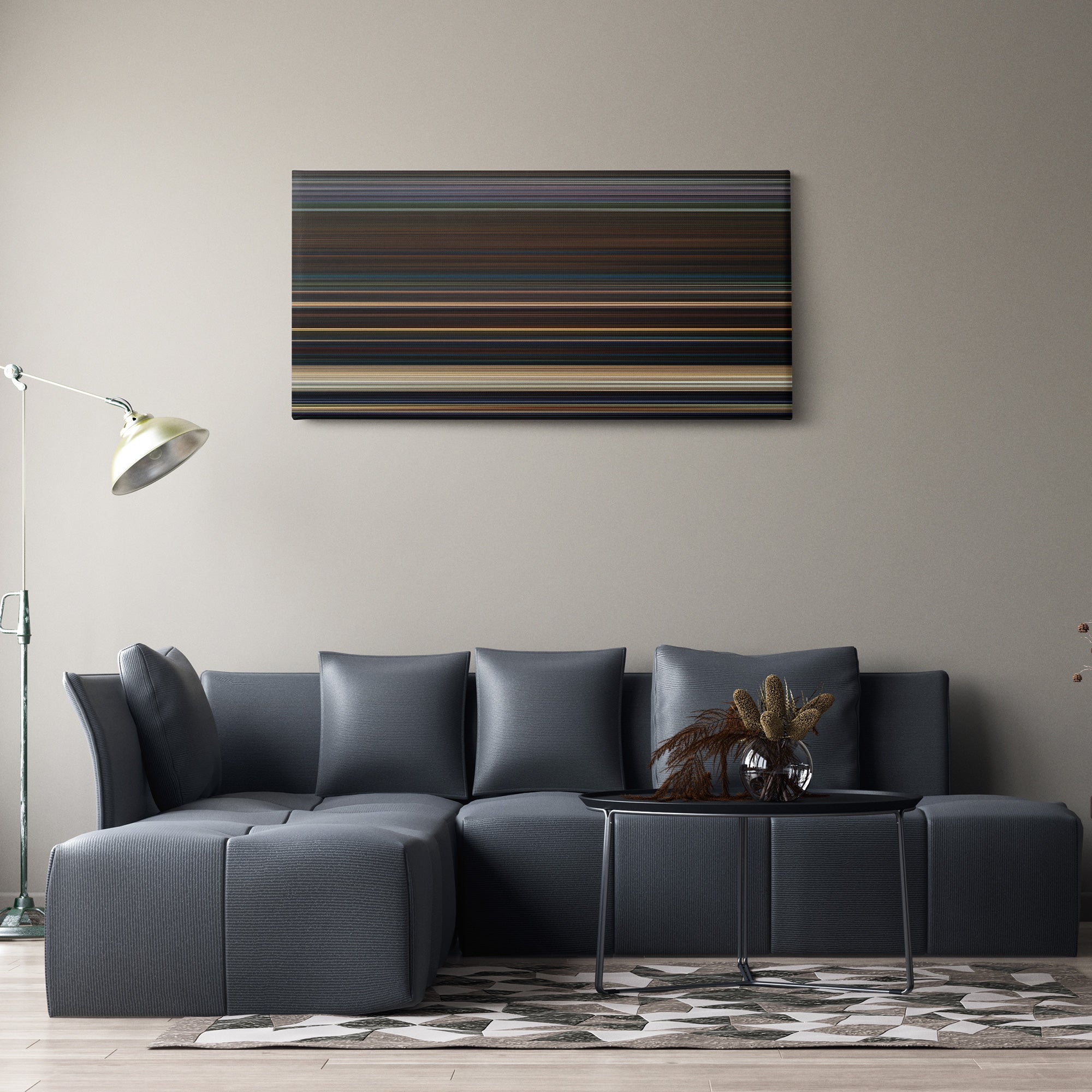 Planet of the Apes (2001) CineSpectrum Color Spectrum Canvas Print - Hanging Horizontal on Wall in Room