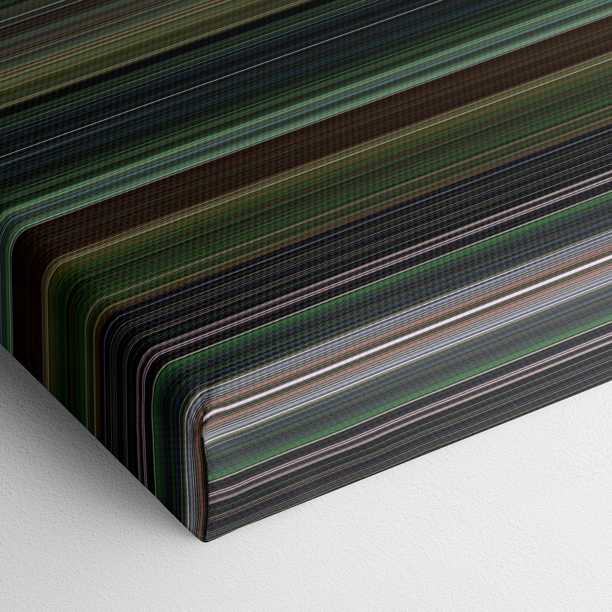 Platoon (1986) CineSpectrum Color Spectrum Canvas Print - Close Up of Bottom of Print