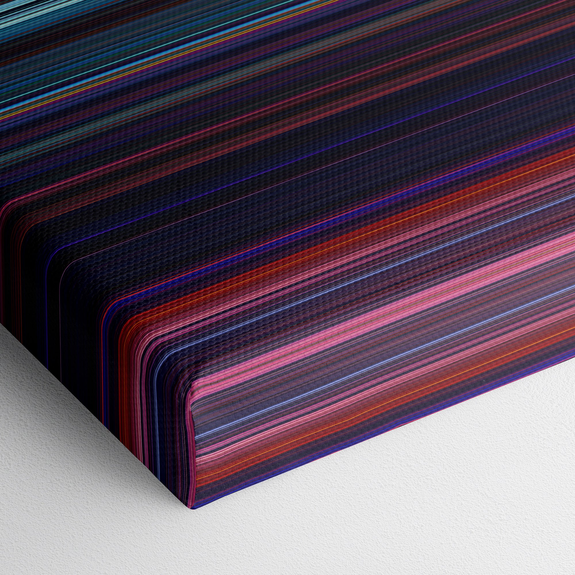 Pocahontas (1995) CineSpectrum Color Spectrum Canvas Print - Close Up of Bottom of Print
