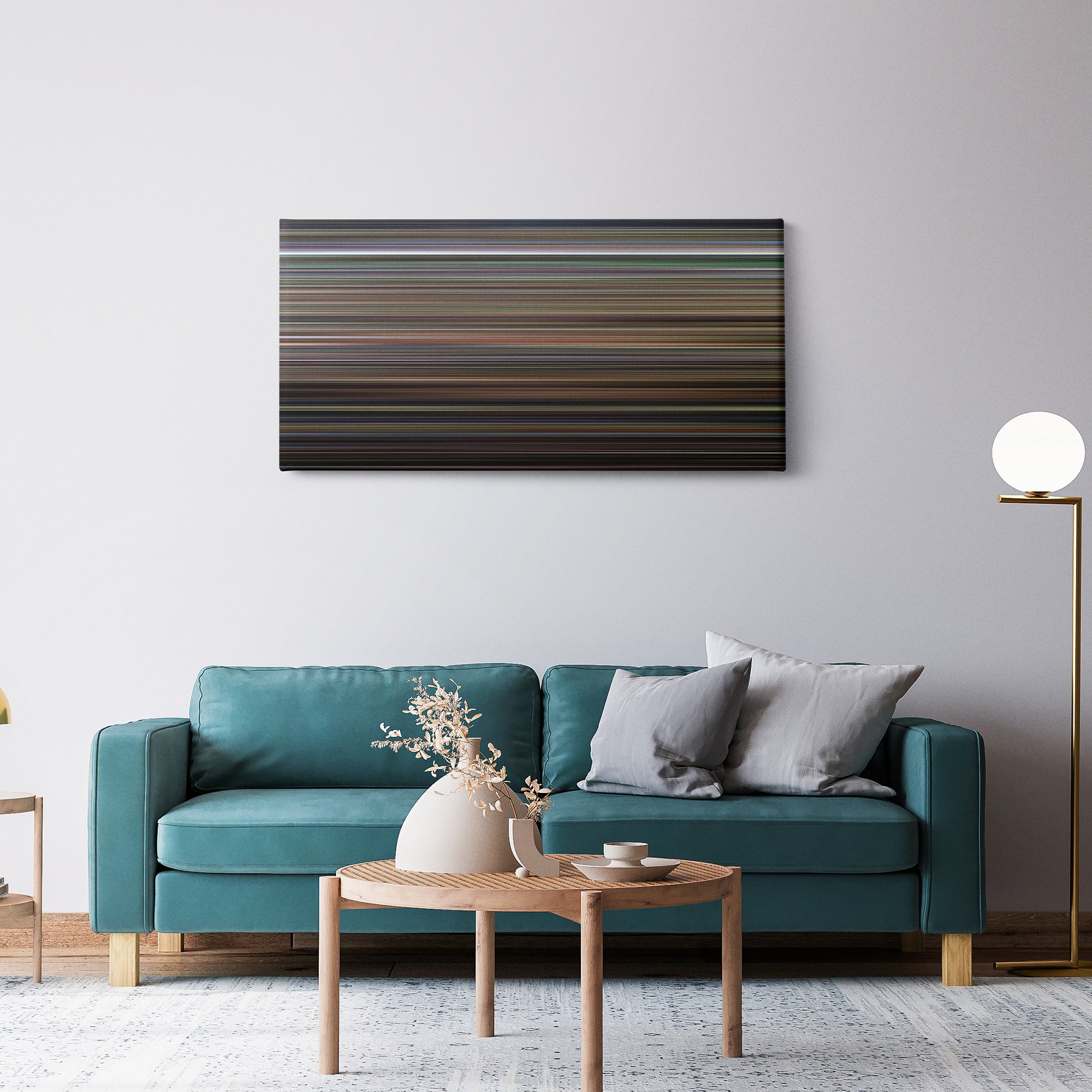 Police Academy 2 - Their First Assignment (1985) CineSpectrum Color Spectrum Canvas Print - Hanging Horizontal on Wall in Room