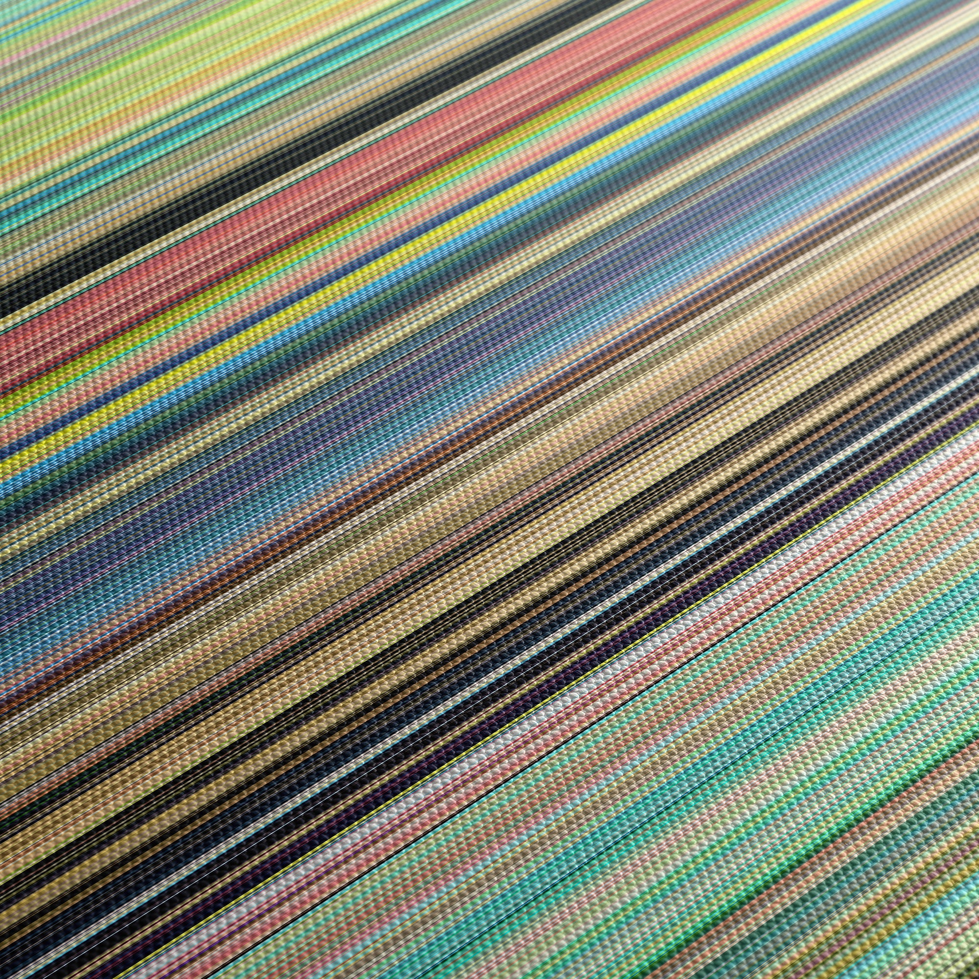 Ponyo (2008) CineSpectrum Color Spectrum Canvas Print - Close Up of Middle of Print