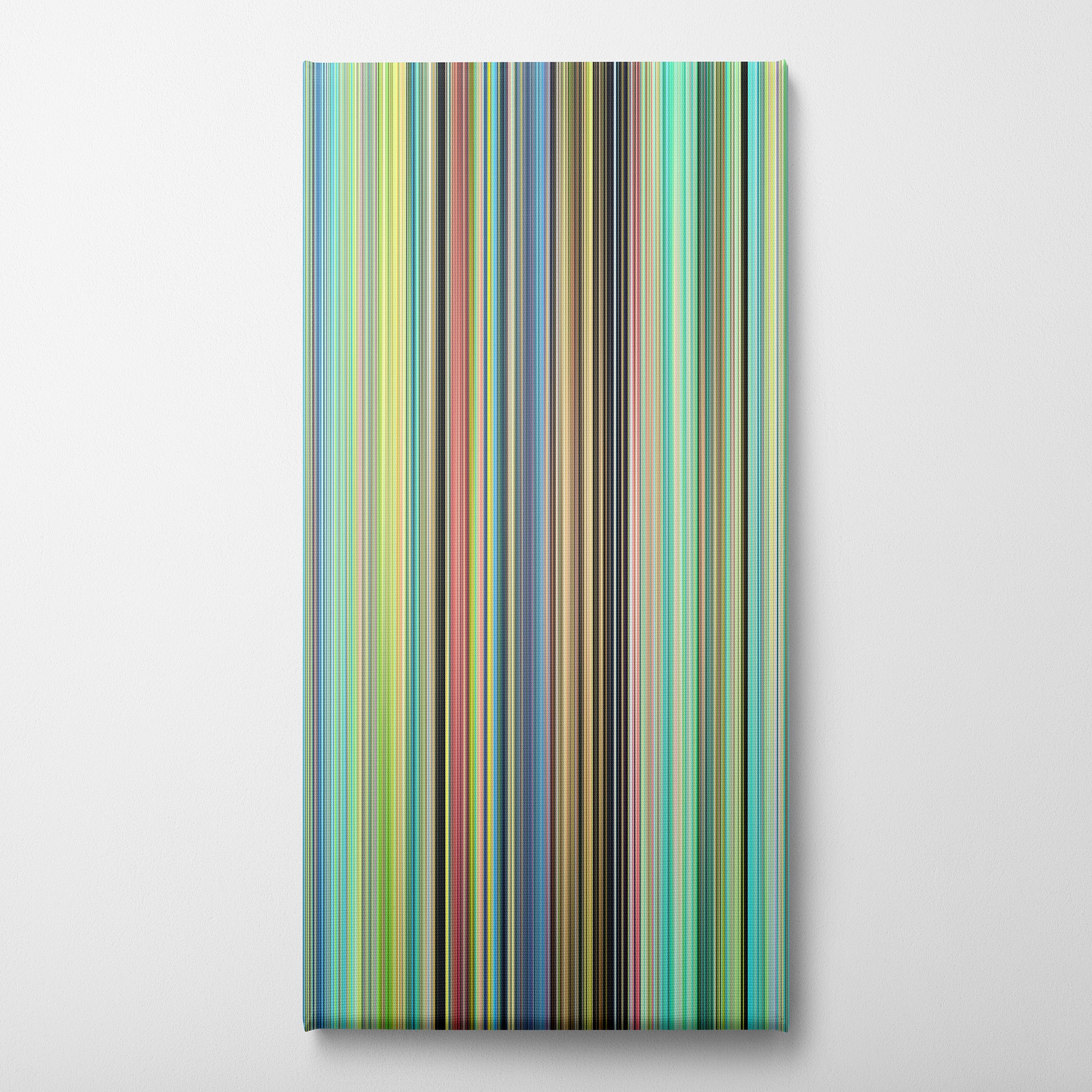 Ponyo (2008) CineSpectrum Color Spectrum Canvas Print - Vertical on Wall