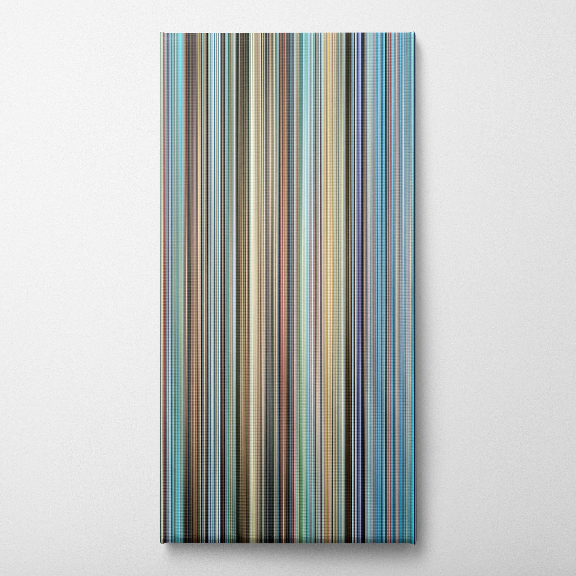 Porco Rosso (1992) CineSpectrum Color Spectrum Canvas Print - Vertical on Wall