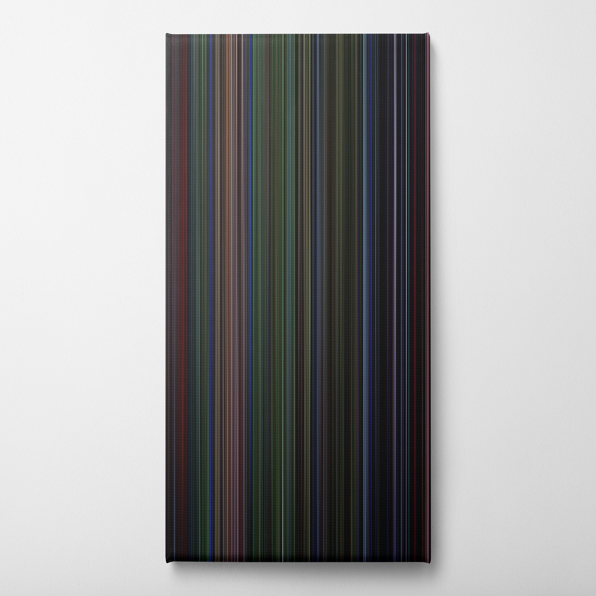 Predator (1987) CineSpectrum Color Spectrum Canvas Print - Vertical on Wall