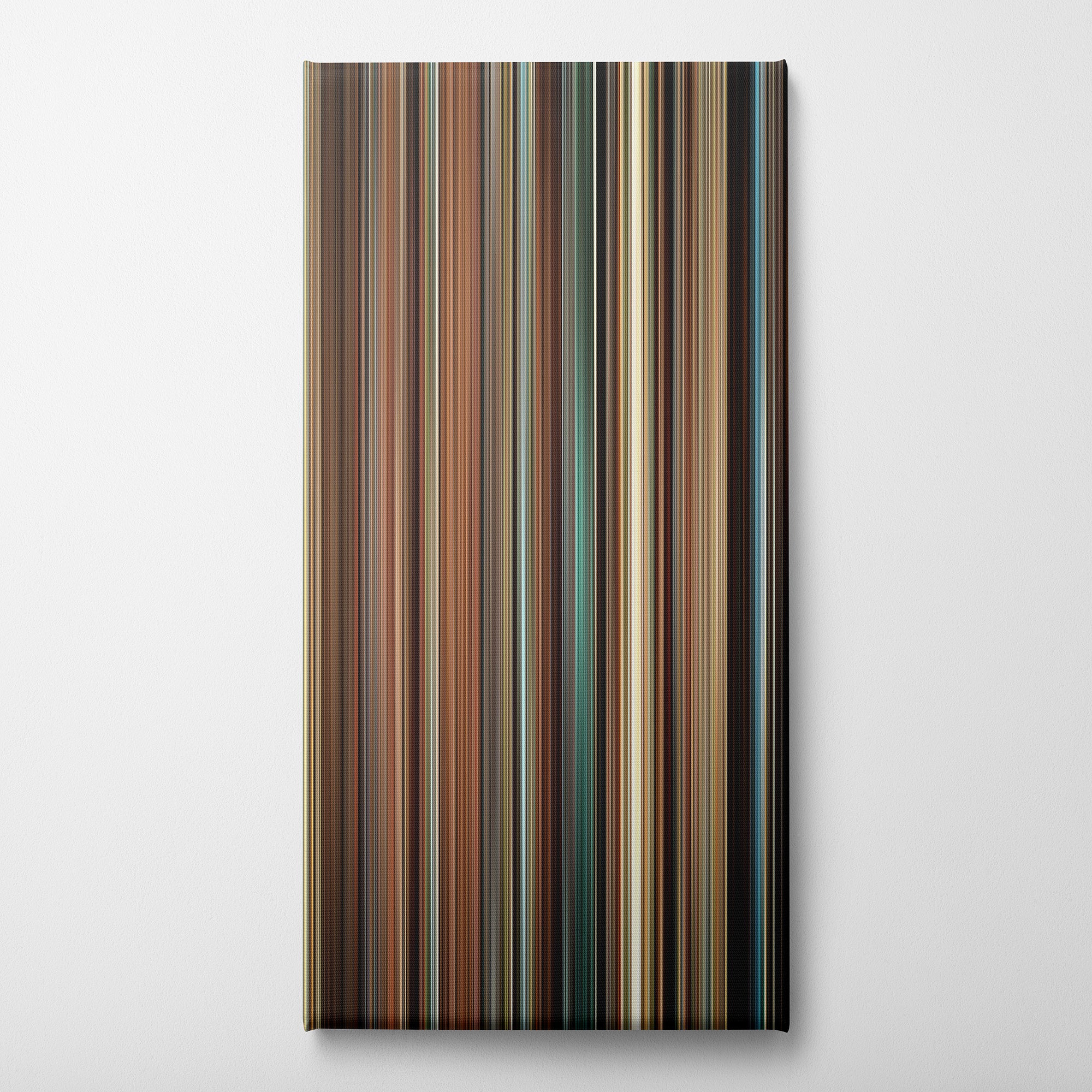 Pride and Prejudice (2005) CineSpectrum Color Spectrum Canvas Print - Vertical on Wall